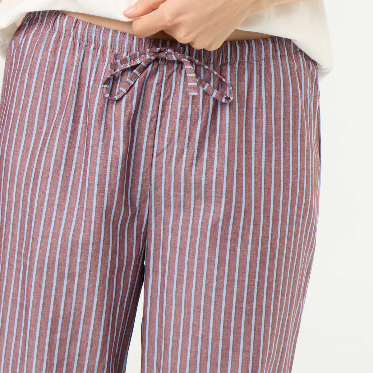 Ensemble de pyjama en coton - T-shirt + pantalon MARRON
