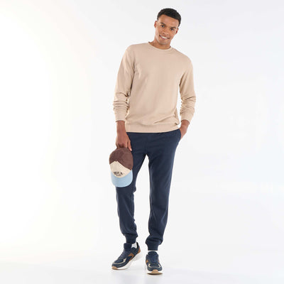 Pantalon jogging en French Terry BLEU