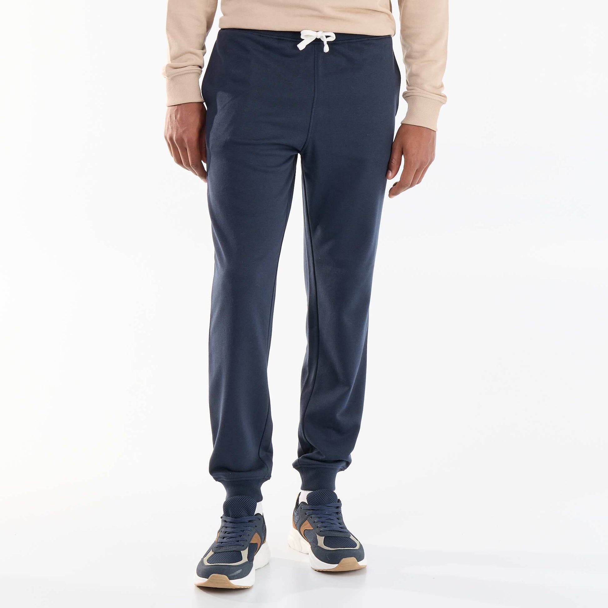 Pantalon jogging en French Terry BLEU