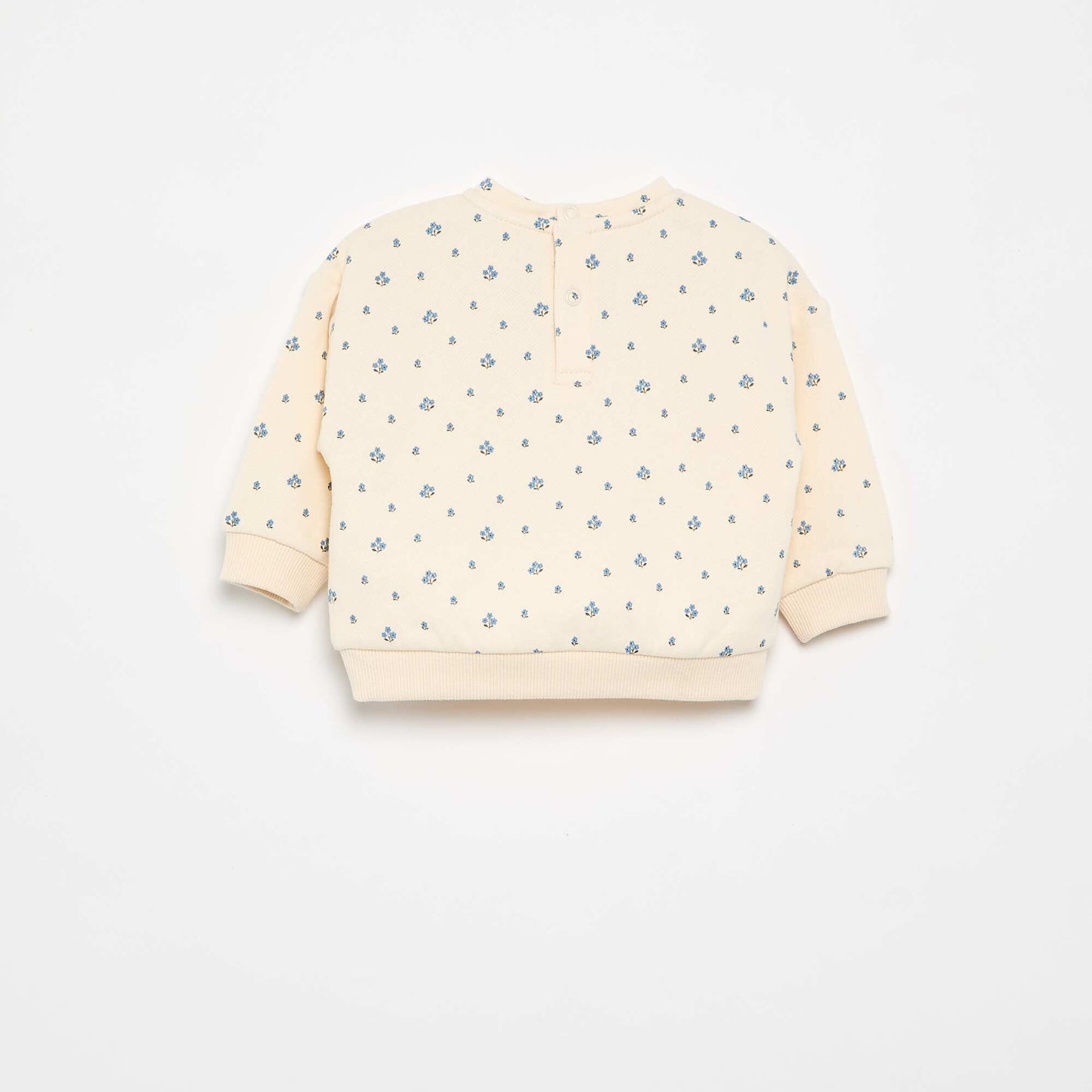 Sweat à motif en molleton BLANC
