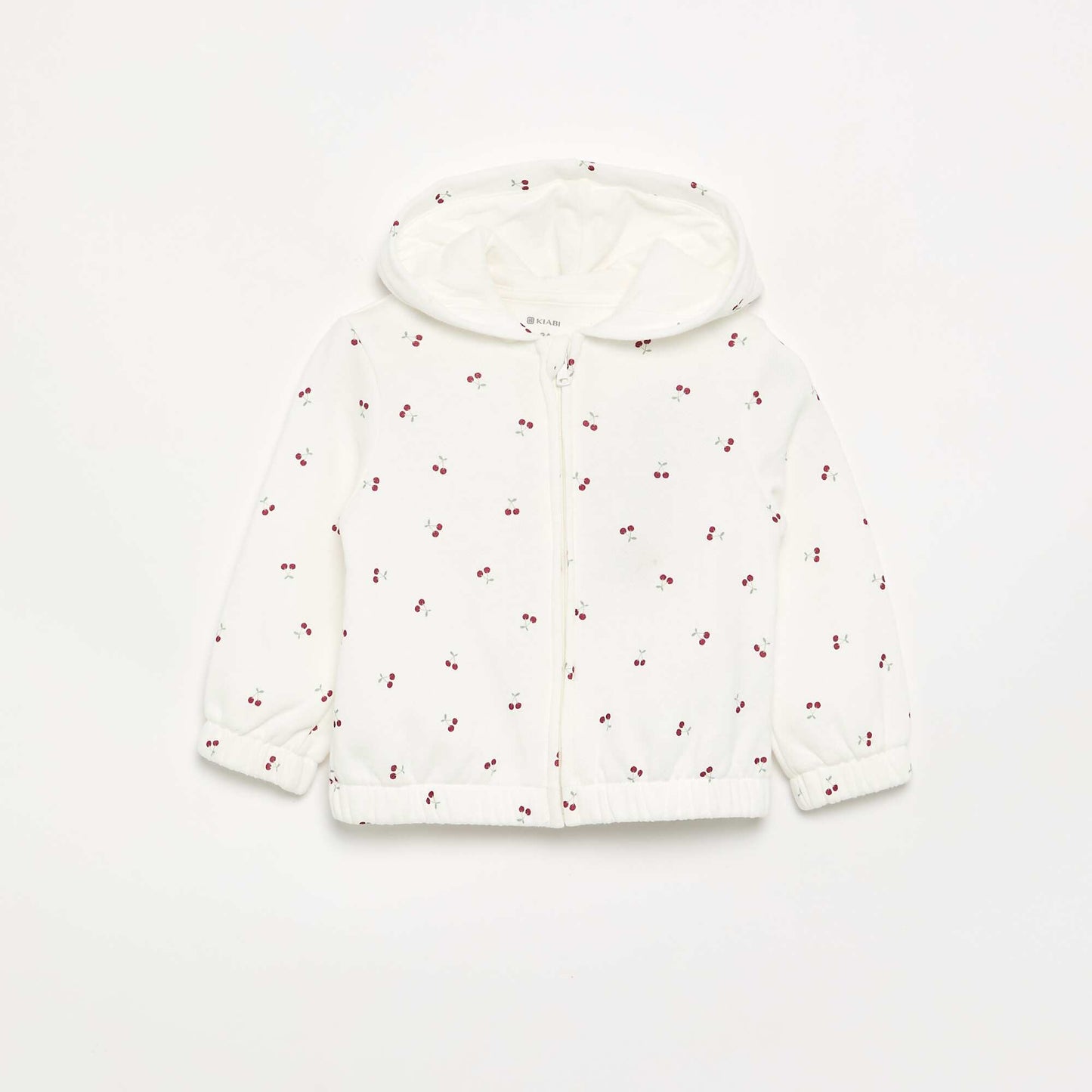 Sweat à capuche imprimé BLANC