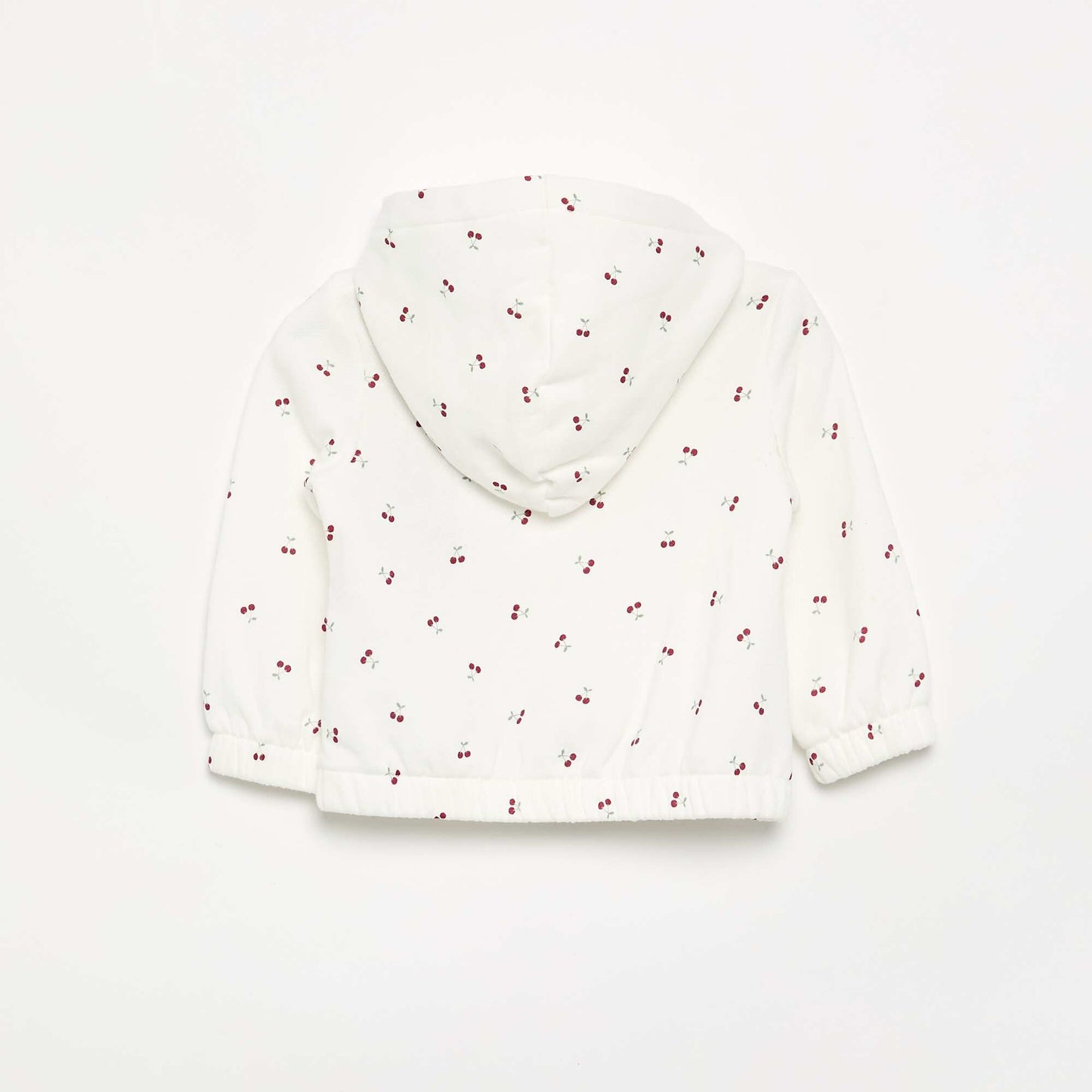 Sweat à capuche imprimé BLANC