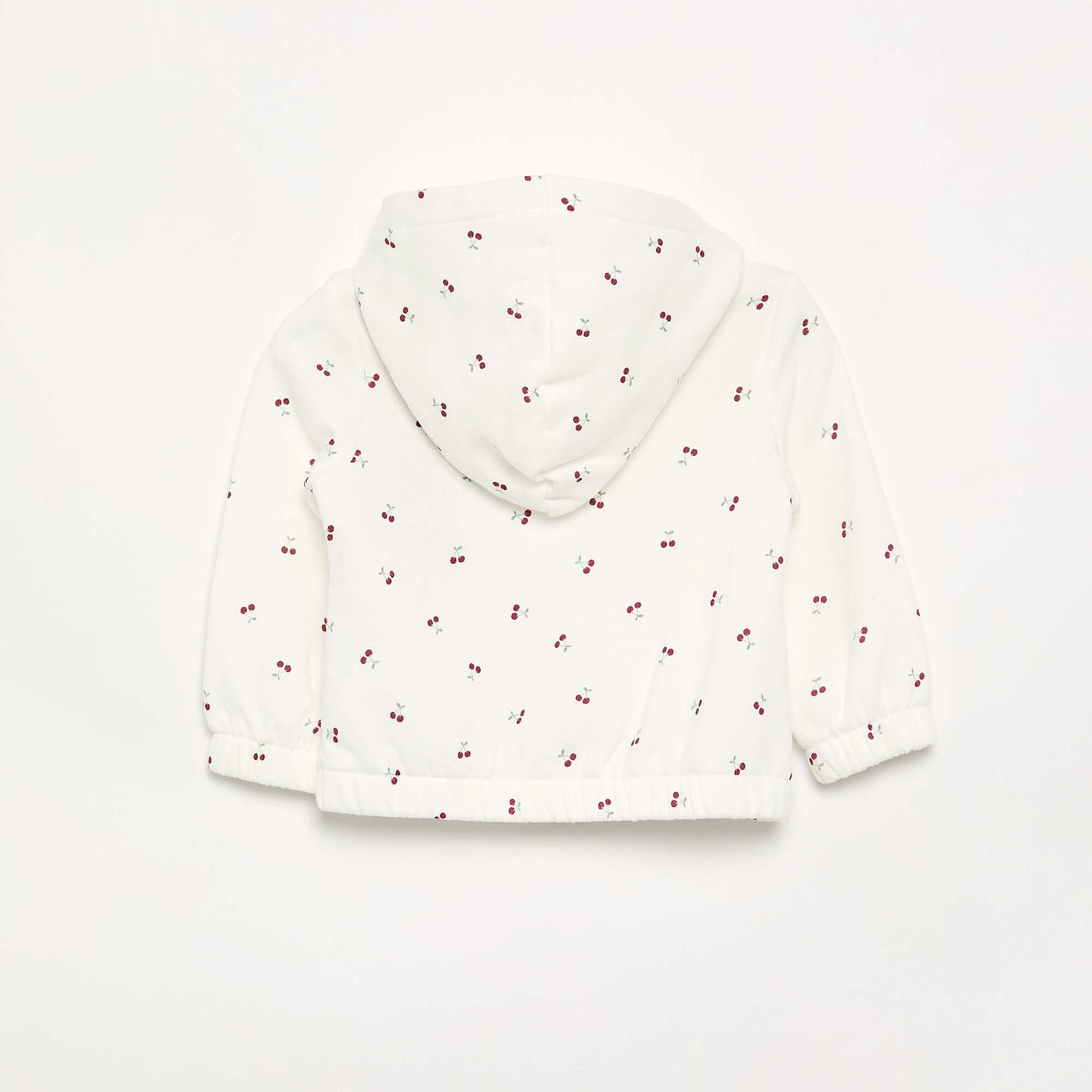 Sweat à capuche imprimé BLANC