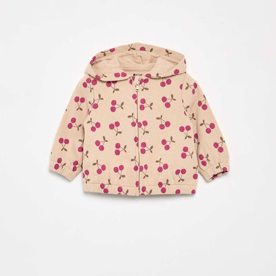 Sweat à capuche imprimé BEIGE