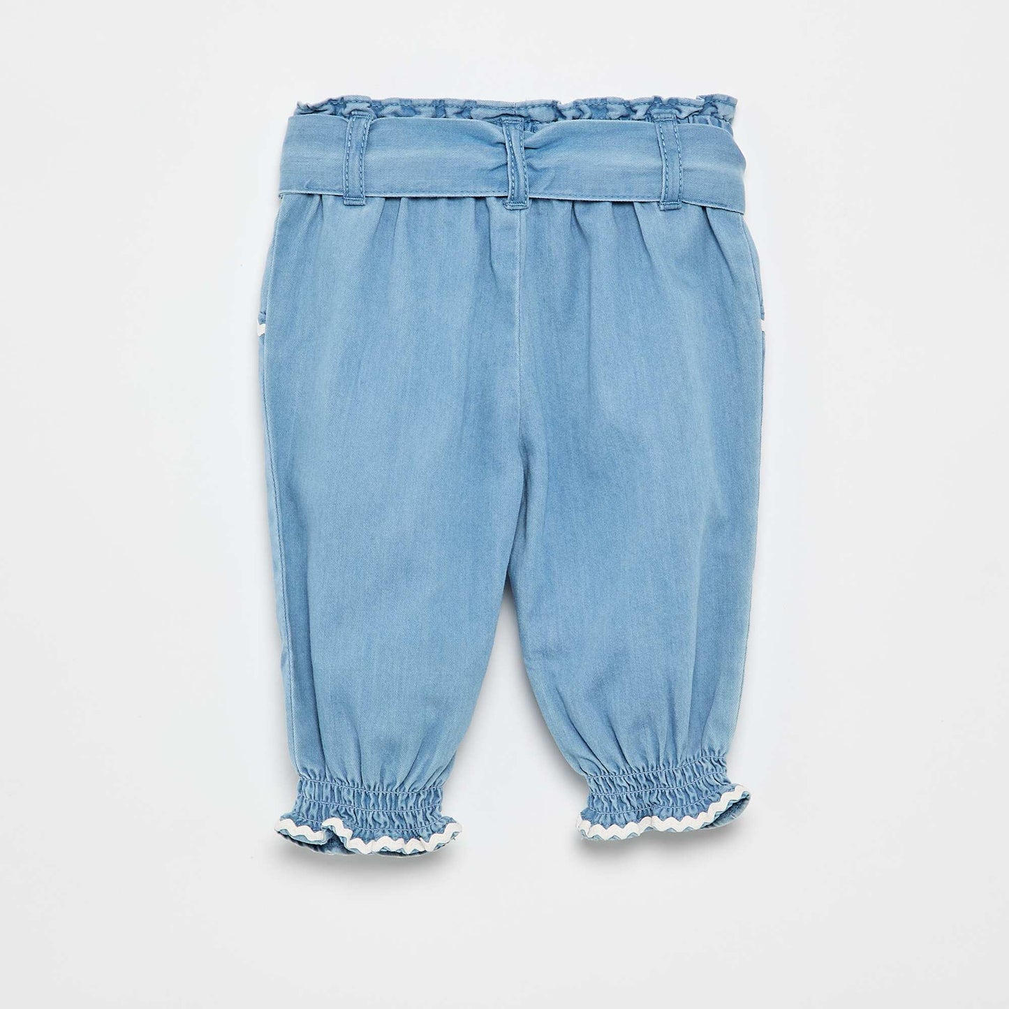 Pantalon en denim léger BLEU