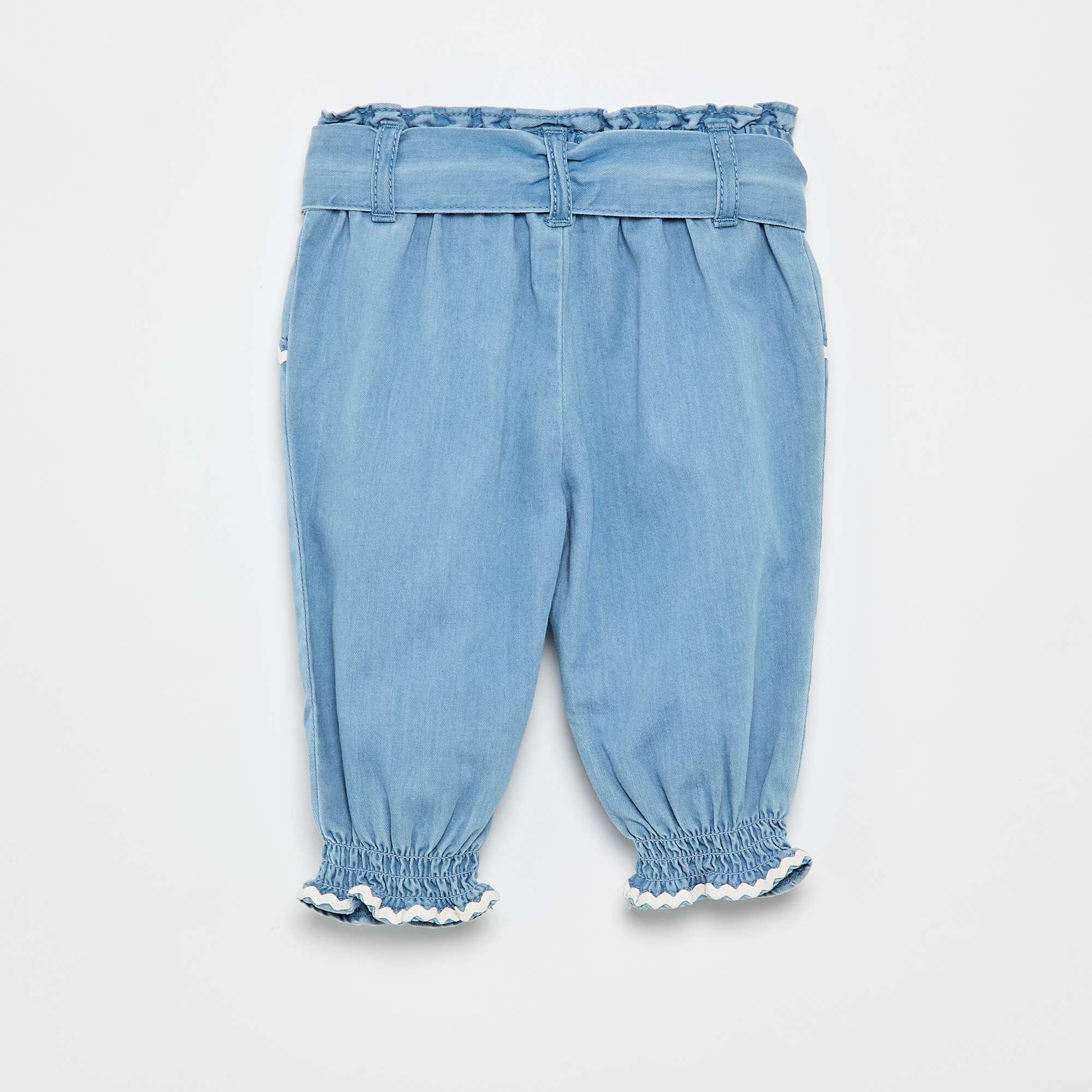 Pantalon en denim léger BLEU