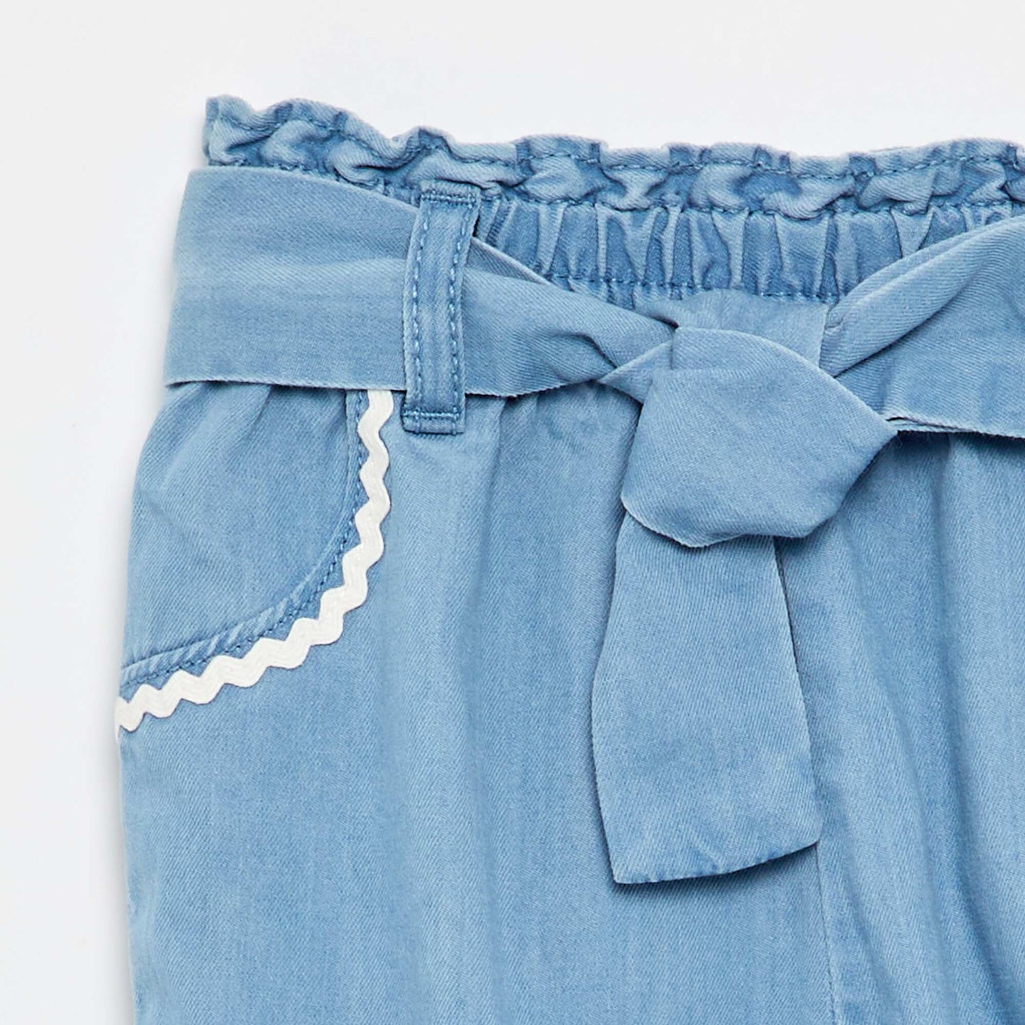 Pantalon en denim léger BLEU
