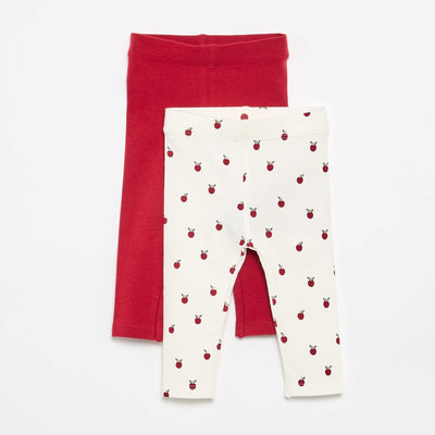 Lot de 2 leggings longs BLANC