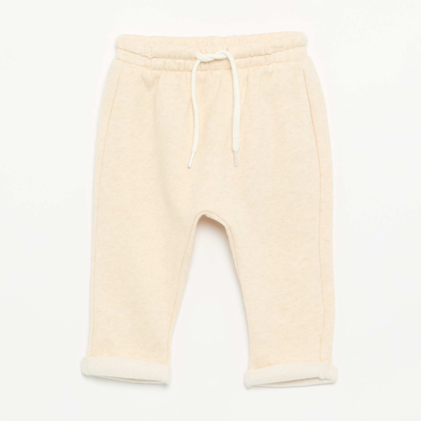 Lot de 2 pantalons forme sarouel en molleton BEIGE