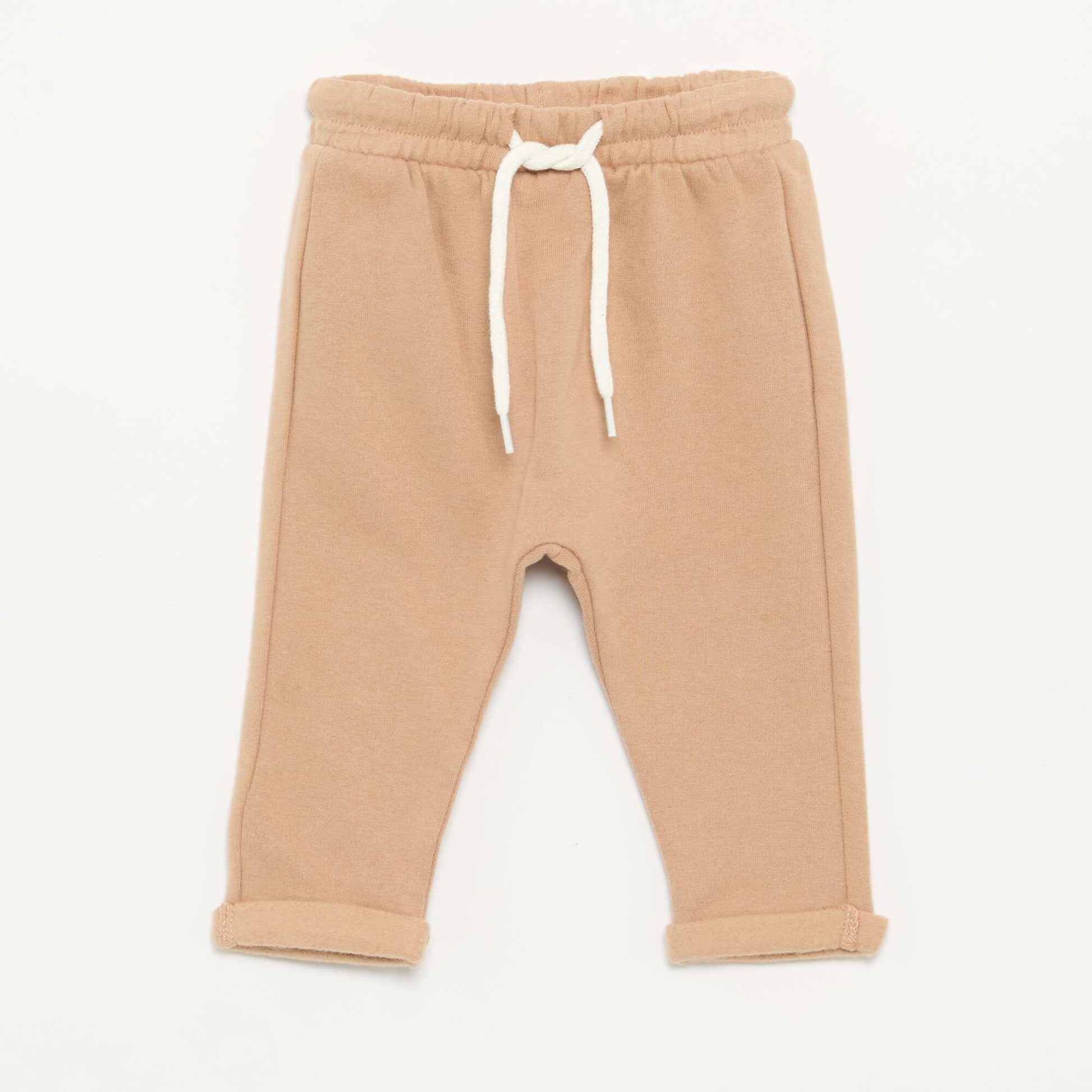 Lot de 2 pantalons forme sarouel en molleton BEIGE