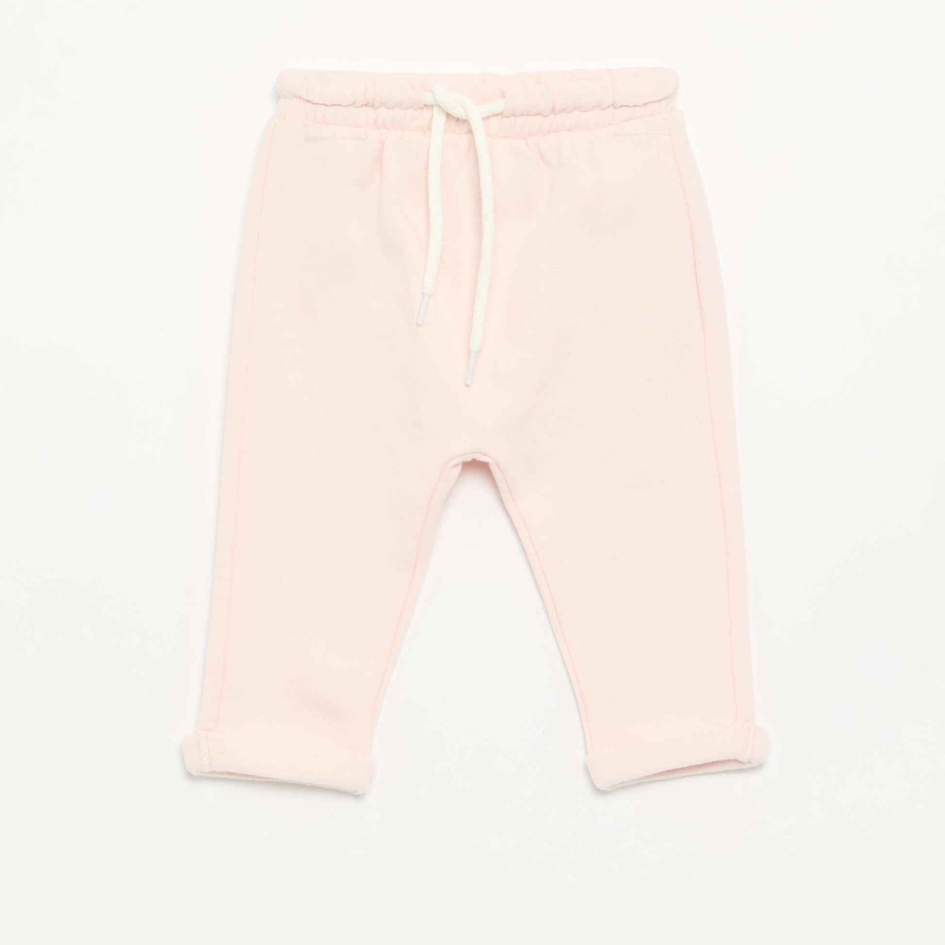 Lot de 2 pantalons forme sarouel en molleton ROSE