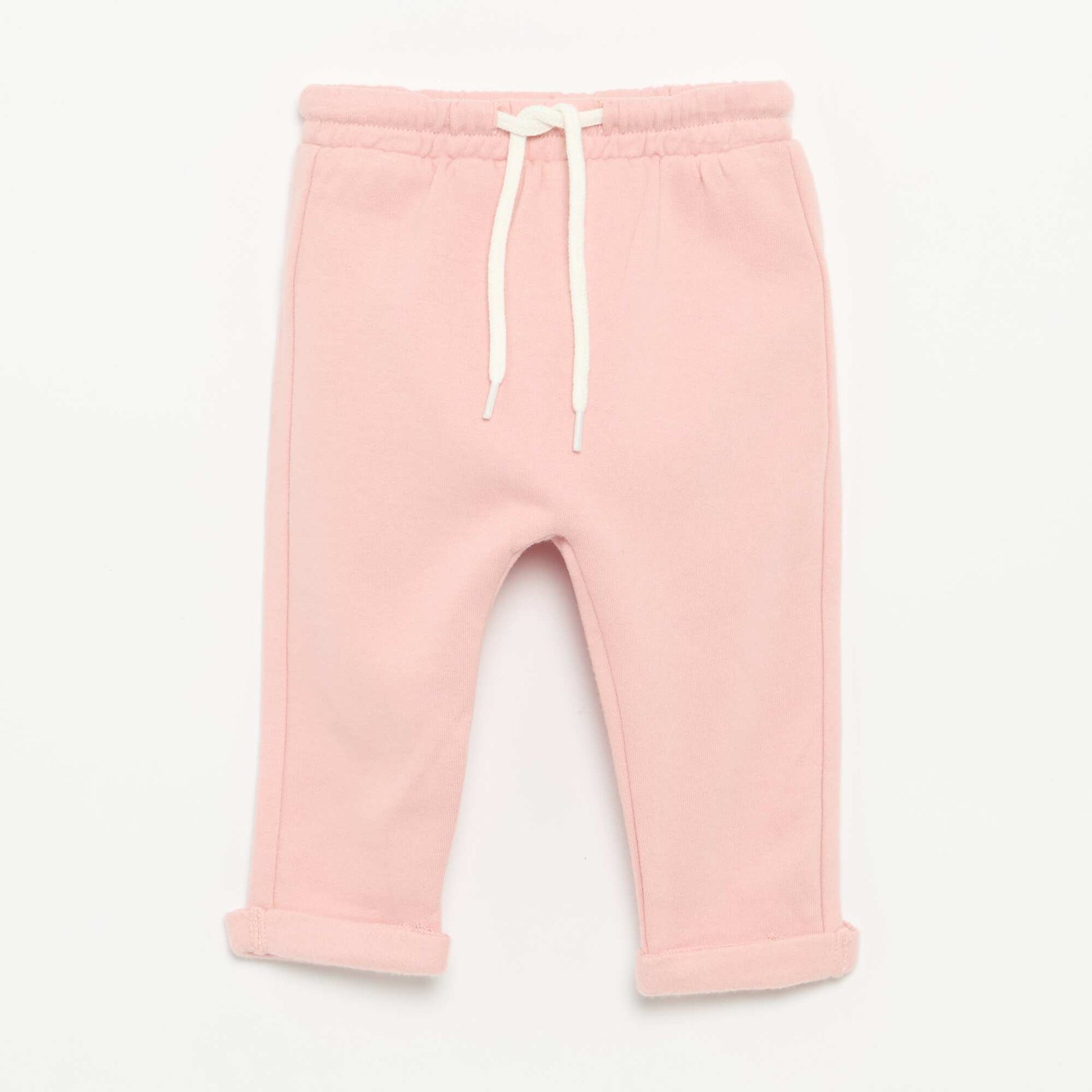Lot de 2 pantalons forme sarouel en molleton ROSE
