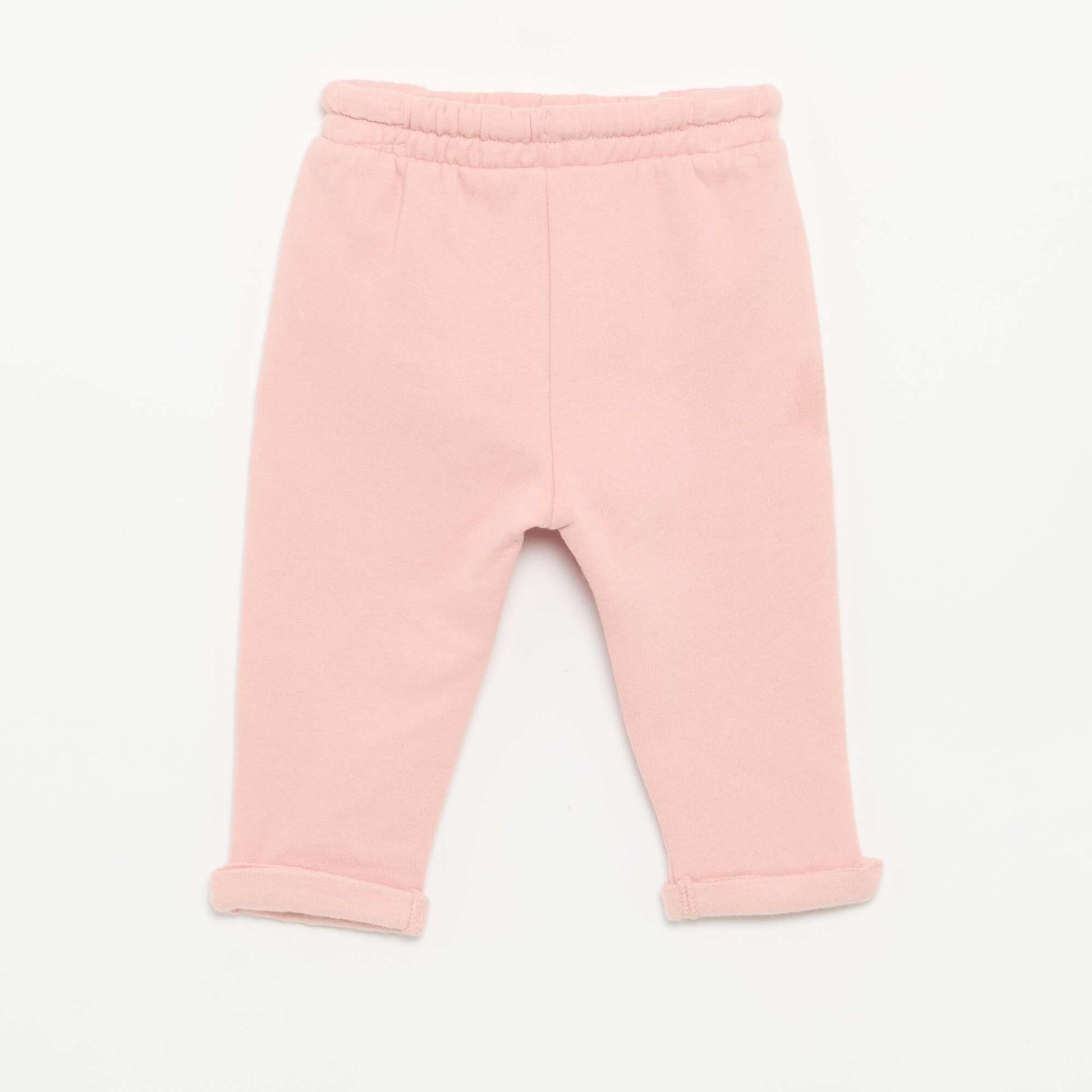 Lot de 2 pantalons forme sarouel en molleton ROSE