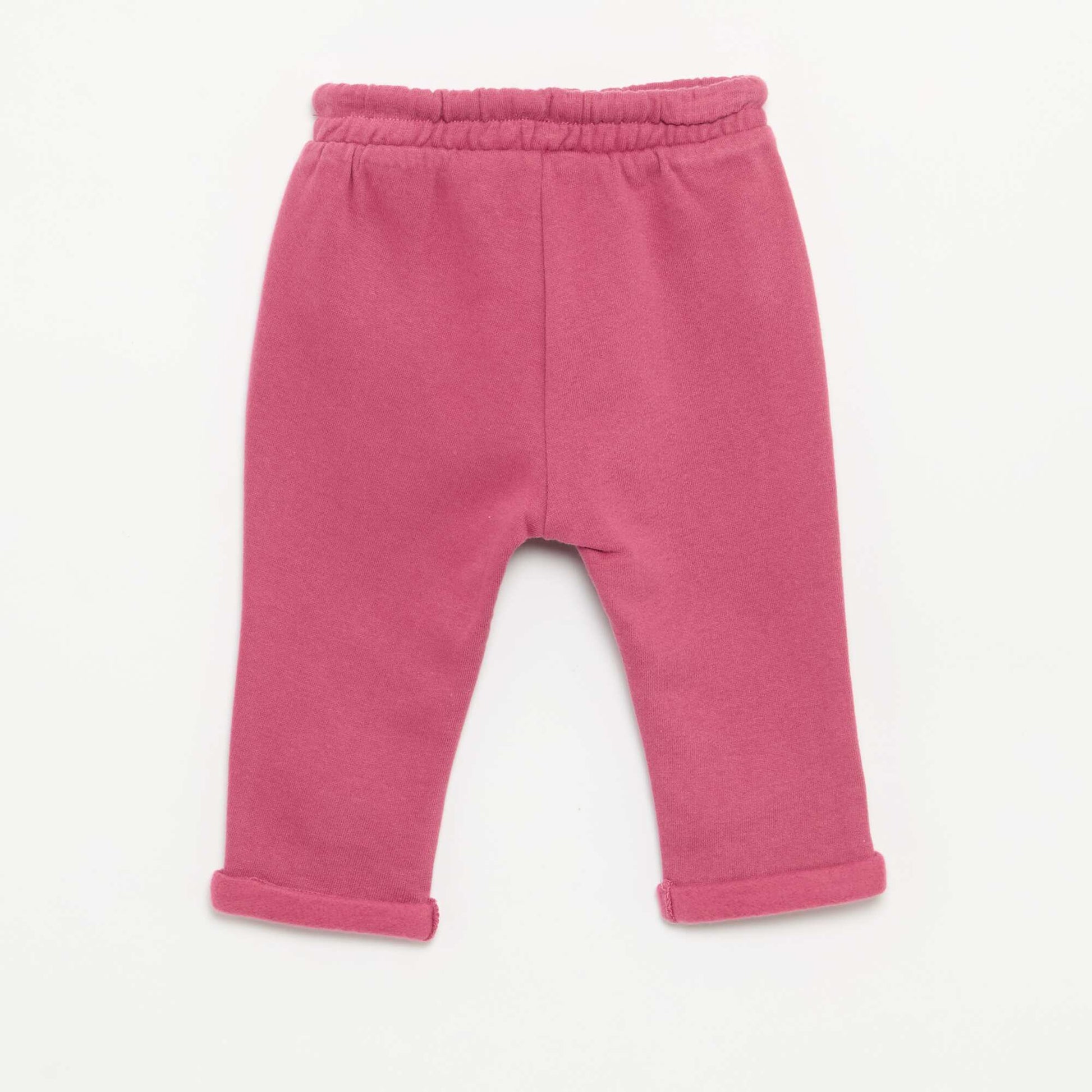 Lot de 2 pantalons forme sarouel en molleton VIOLET