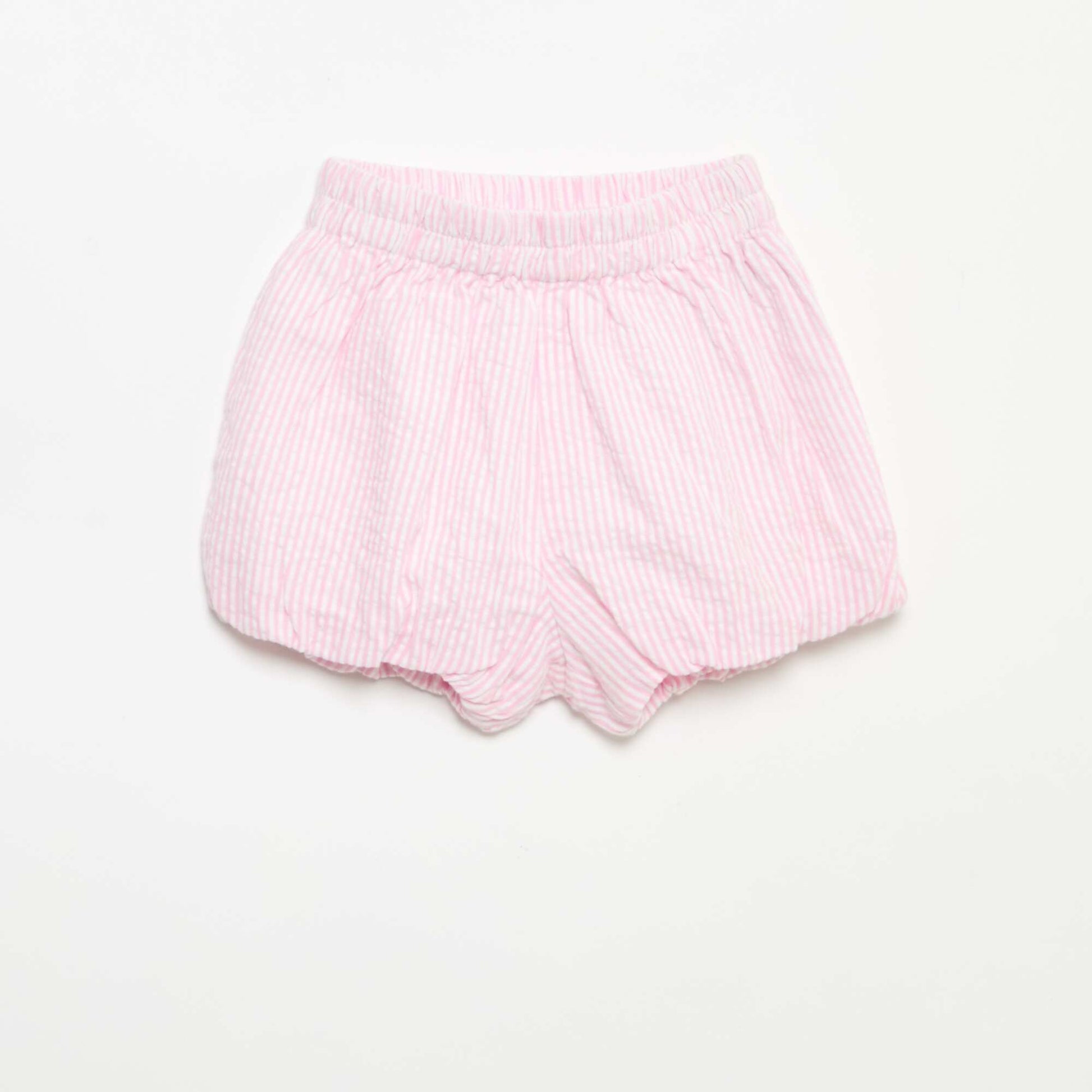 Short en seersucker à rayures ROSE