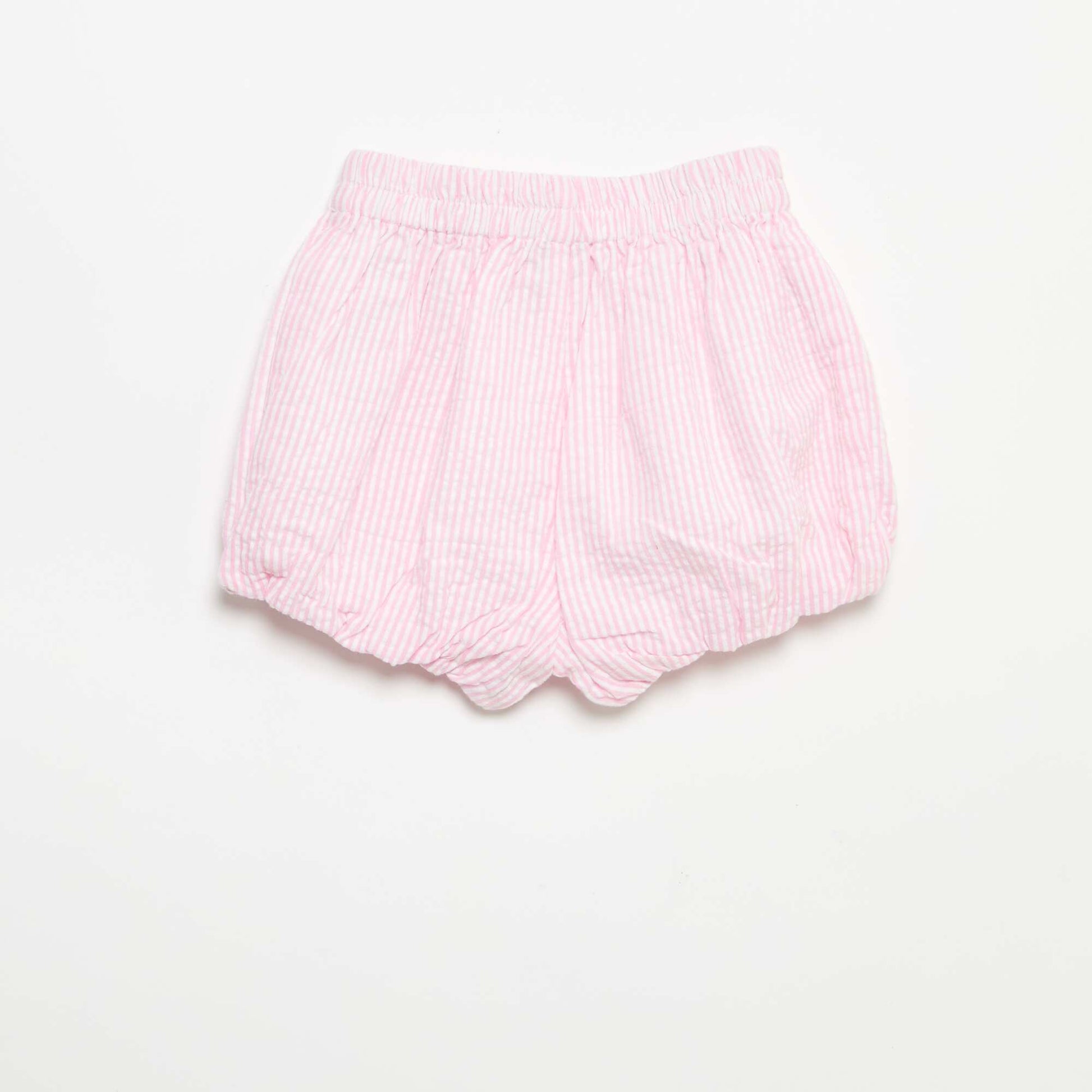 Short en seersucker à rayures ROSE