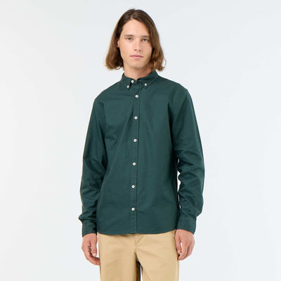 Chemise oxford à ouverture boutonnée VERT