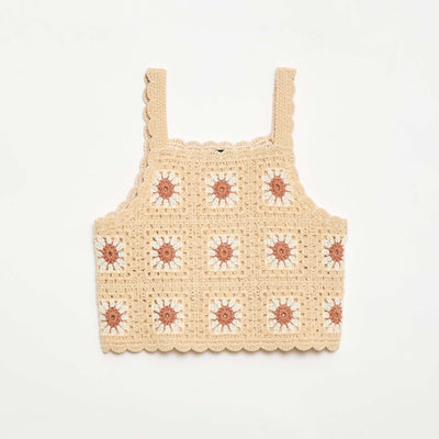 Débardeur en crochet BEIGE