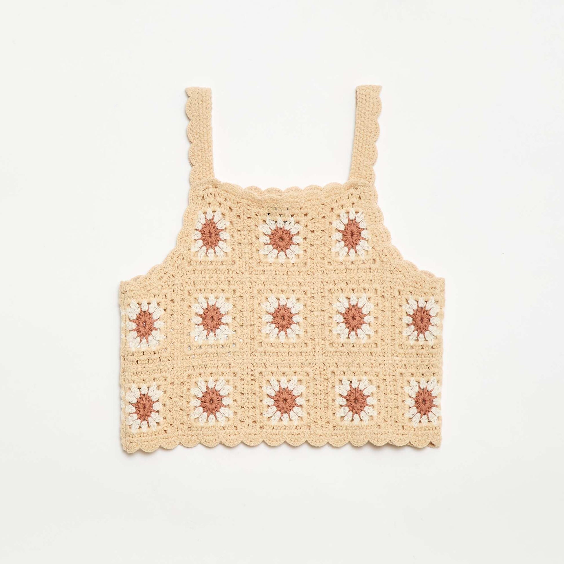 Débardeur en crochet BEIGE