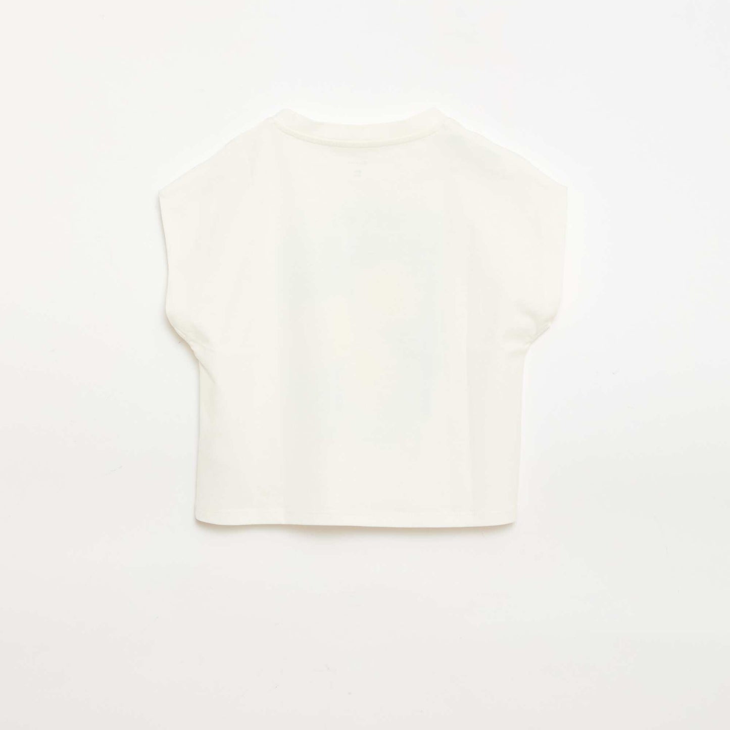 T-shirt imprimé fantaisie à manches courtes BLANC