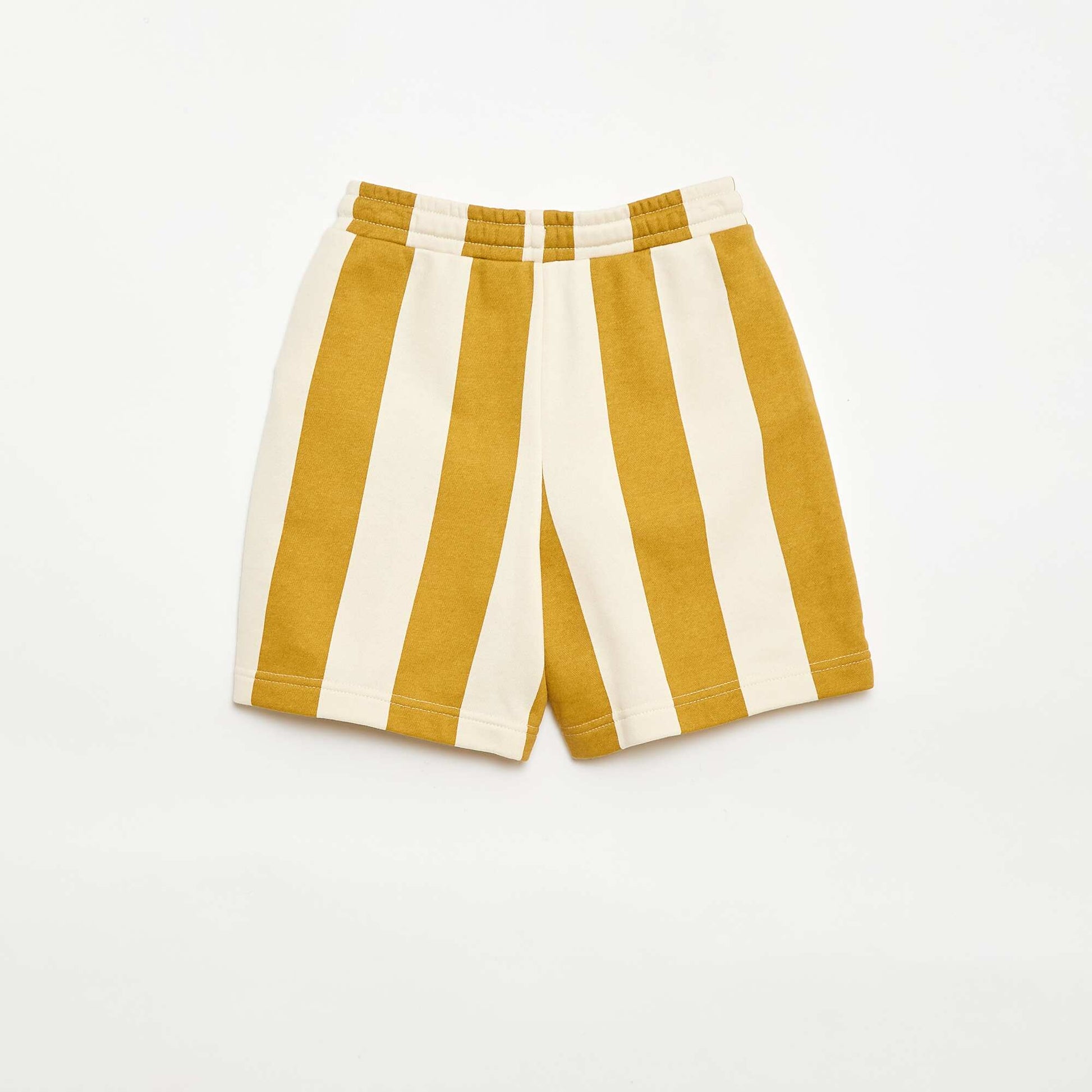 Bermuda en French Terry à motif BEIGE