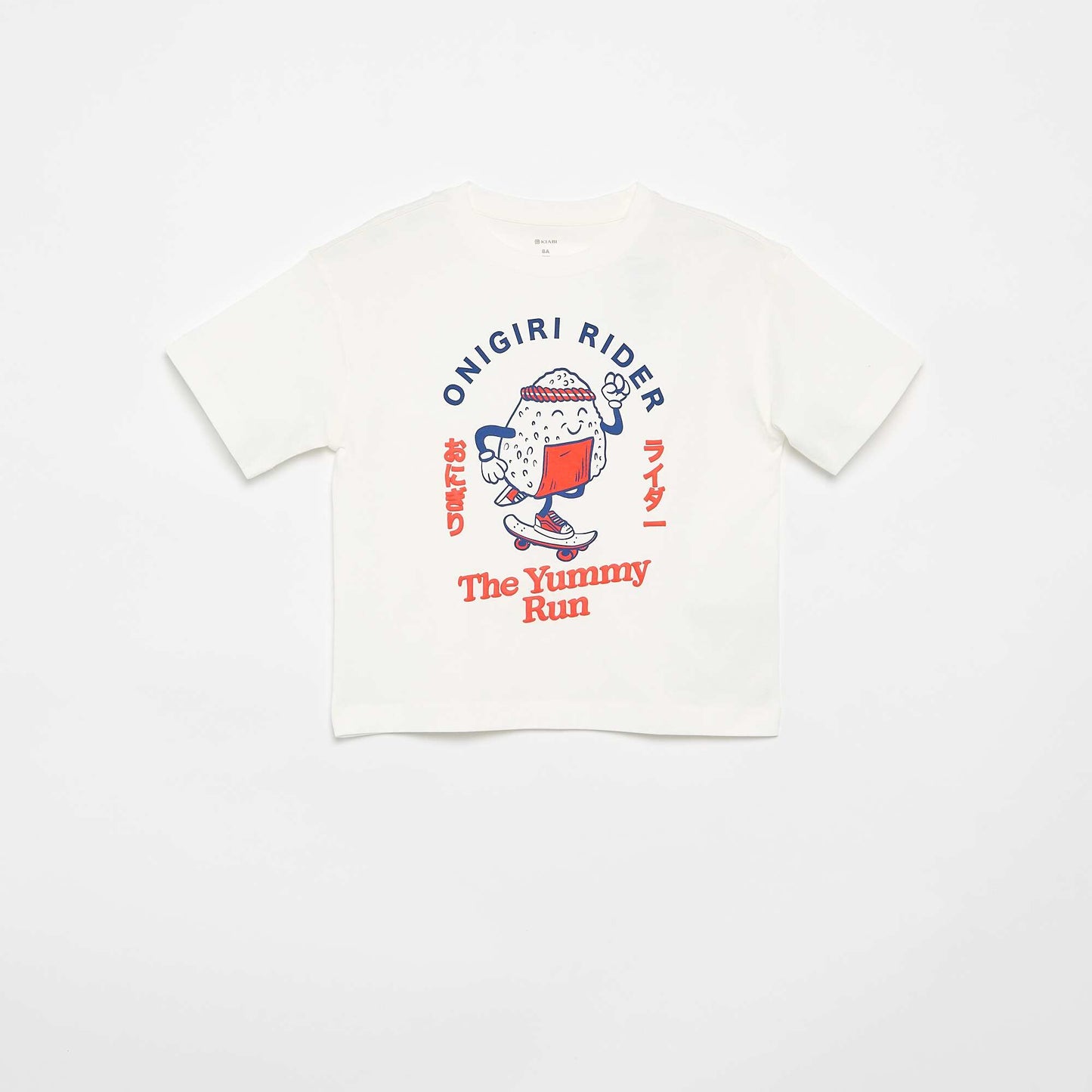 T-shirt imprimé à manches courtes BLANC