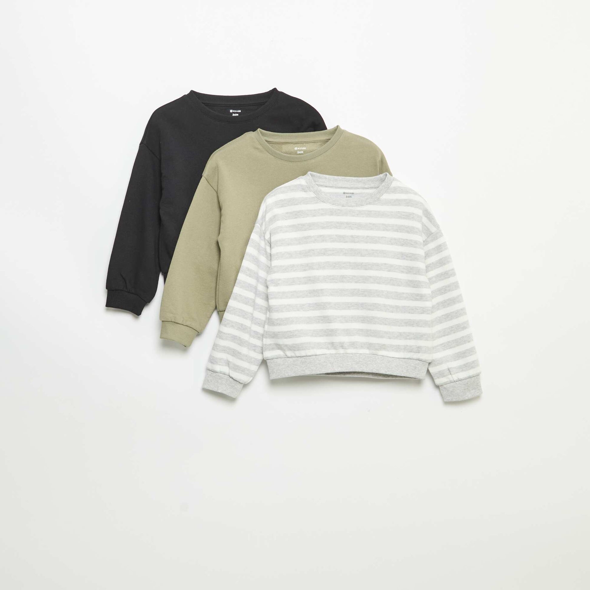 Lot de 3 sweats NOIR