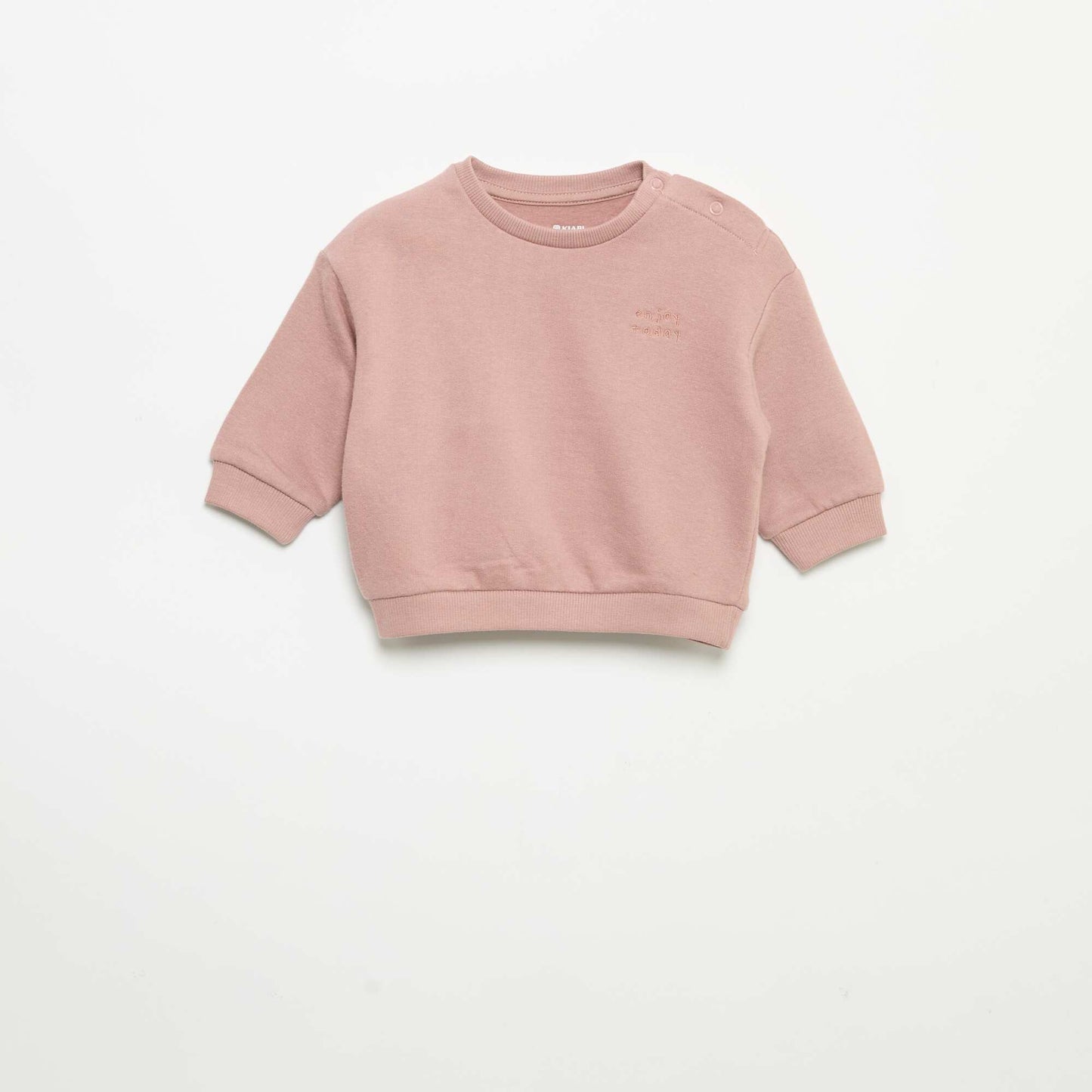 Sweat à manches longues en molleton ROSE