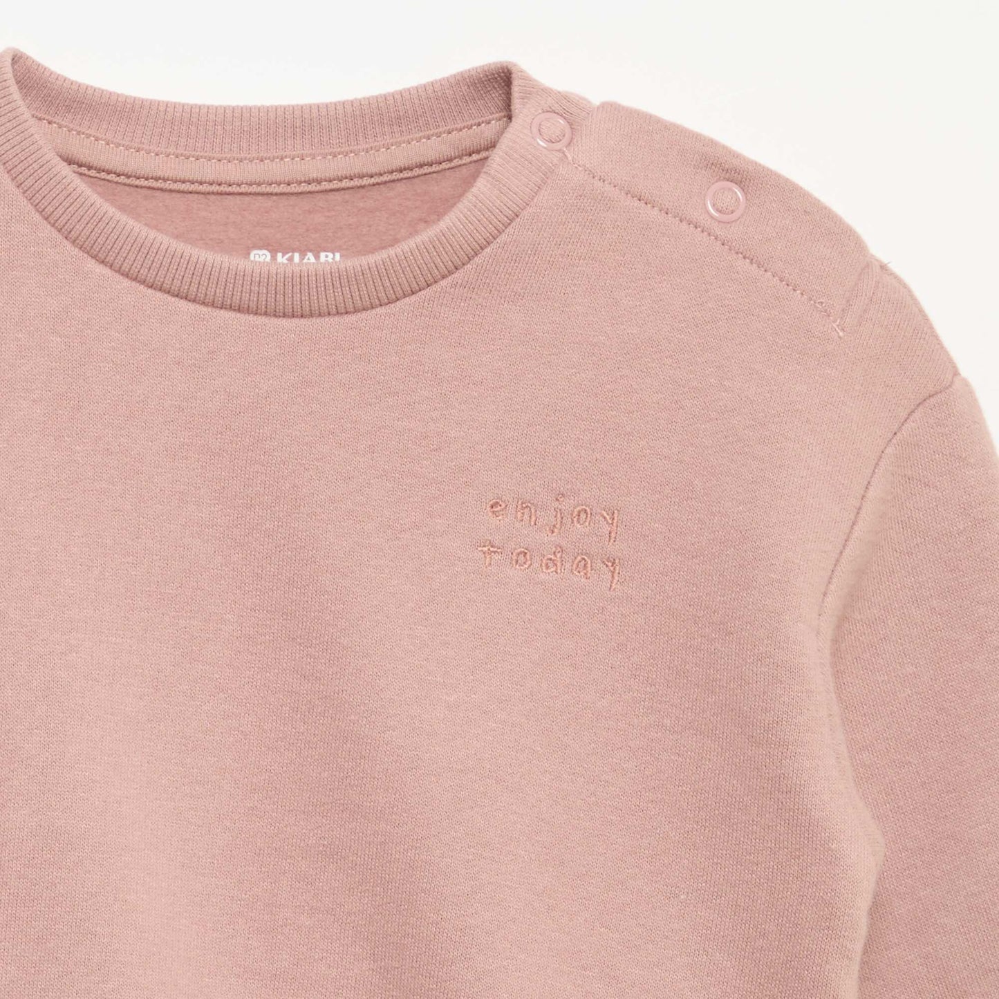Sweat à manches longues en molleton ROSE