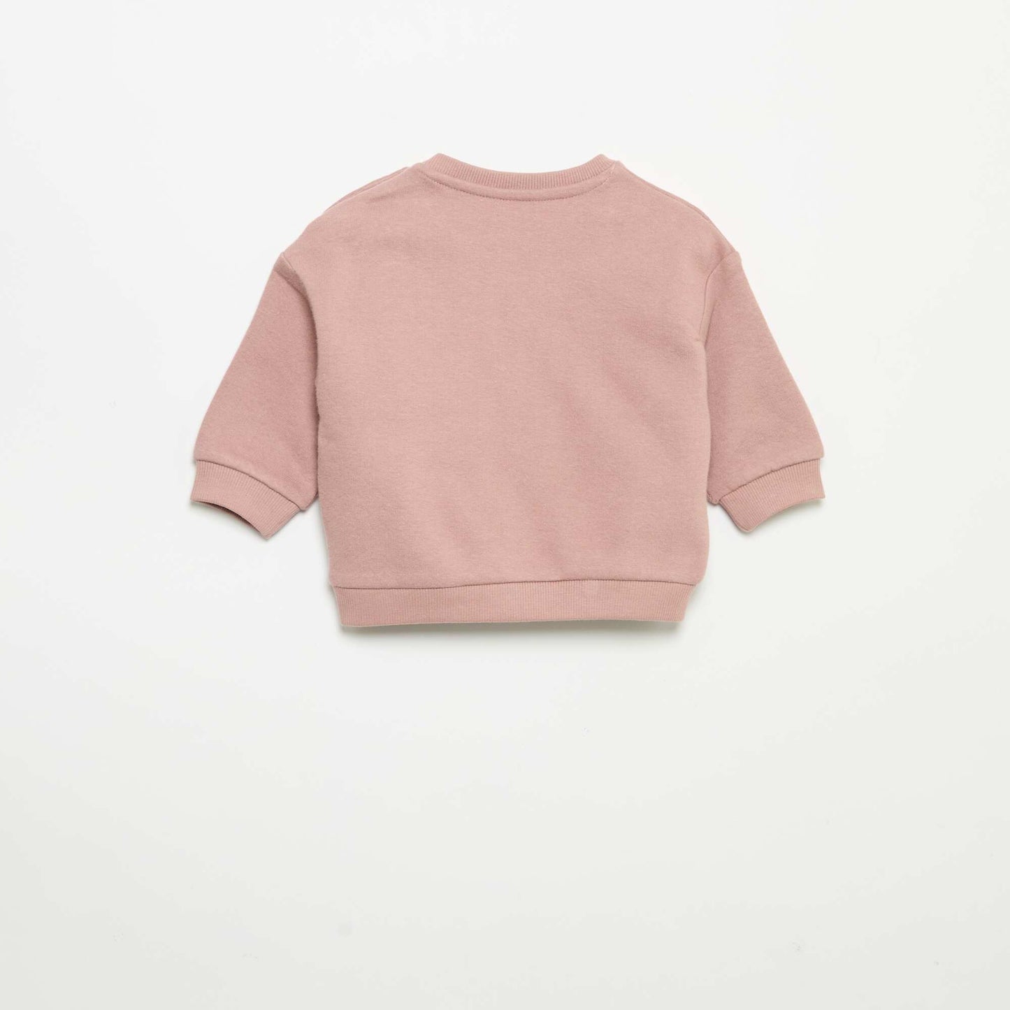 Sweat à manches longues en molleton ROSE