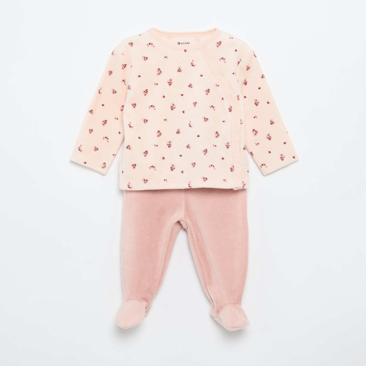 Pyjama 2 pièces en velours ROSE