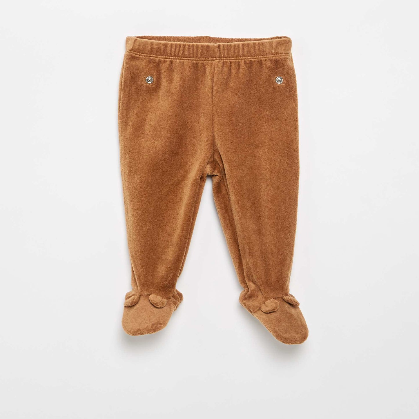 Pyjama 2 pièces en velours MARRON