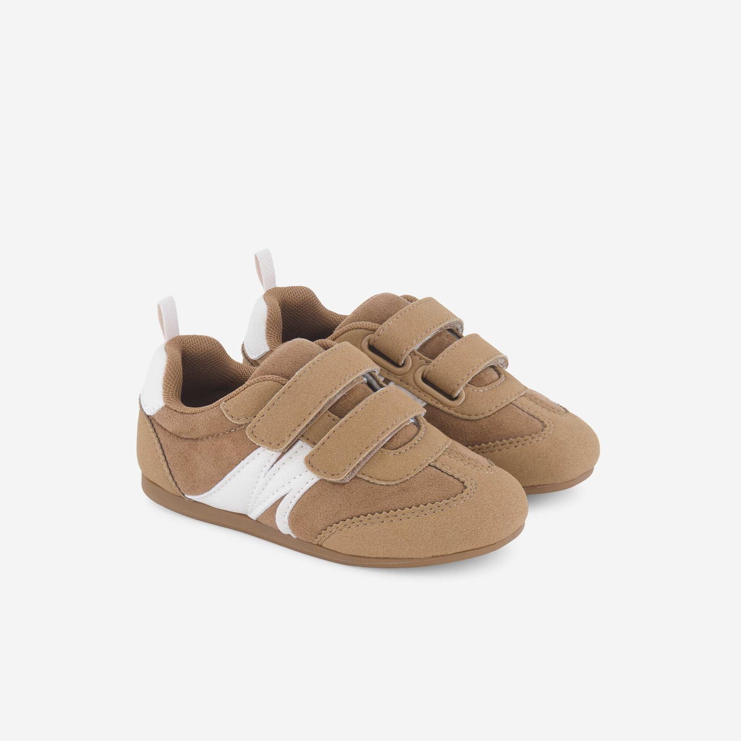 Baskets basses bicolores BEIGE