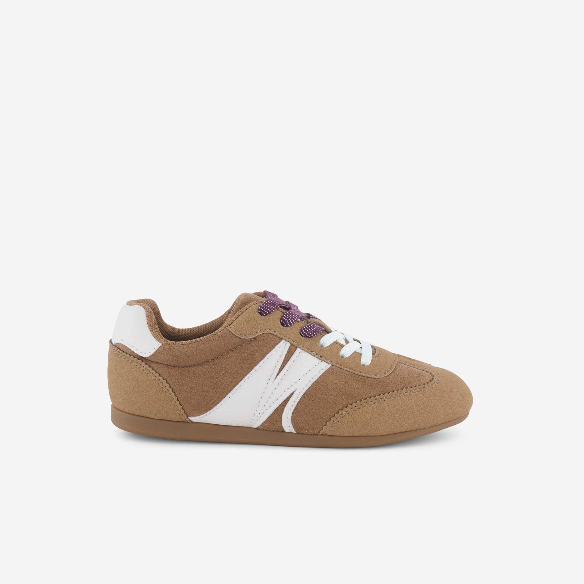 Baskets basses bicolores BEIGE