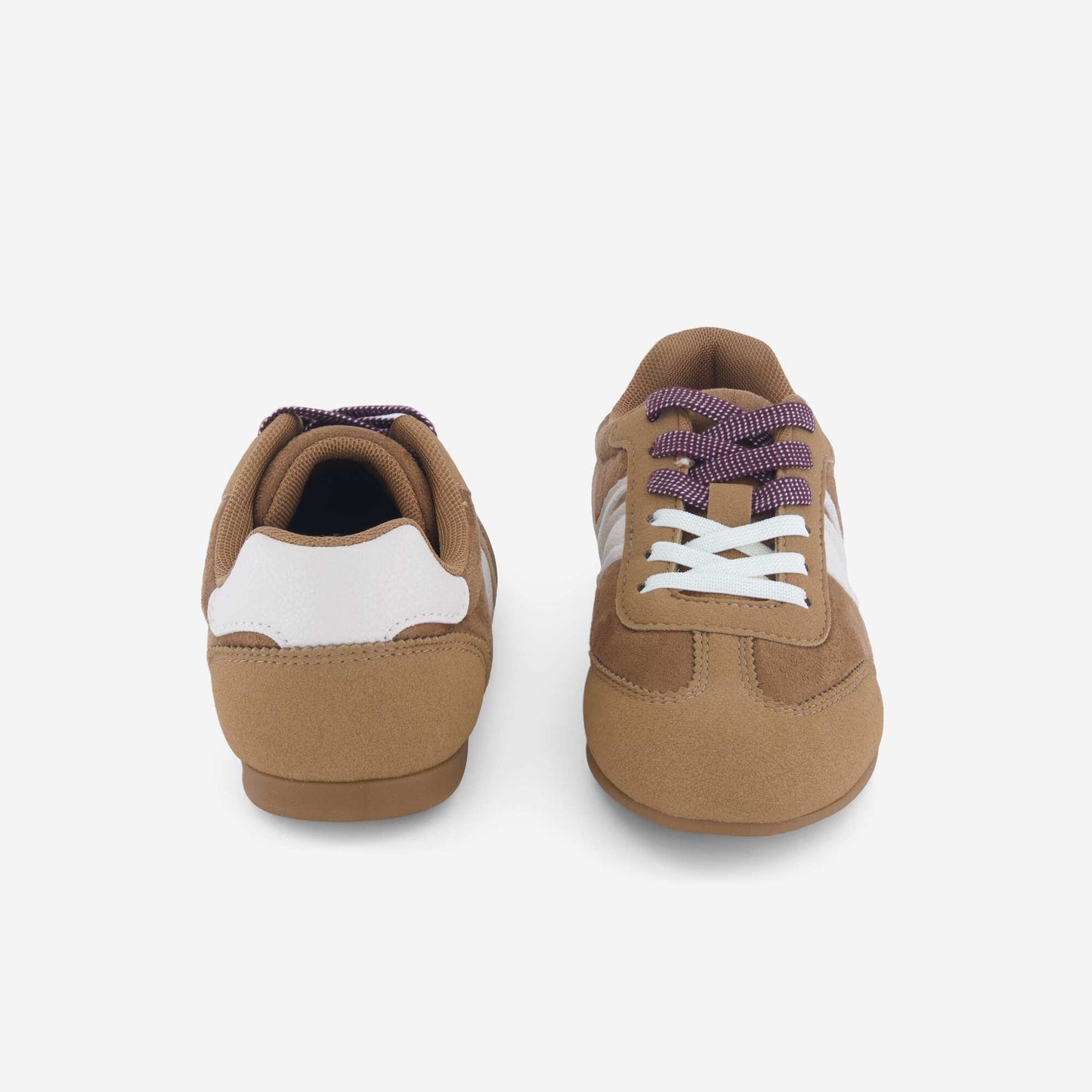 Baskets basses bicolores BEIGE