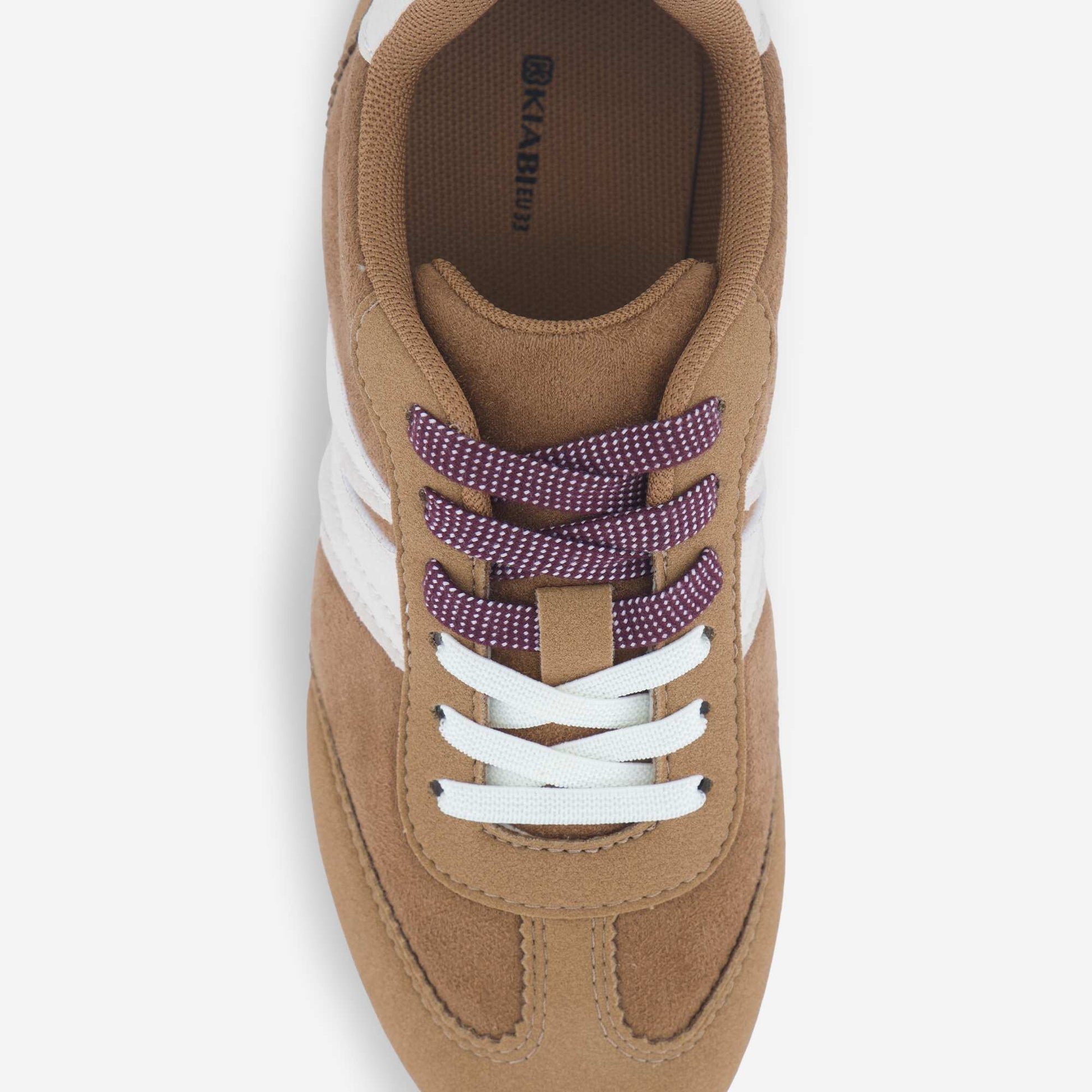 Baskets basses bicolores BEIGE