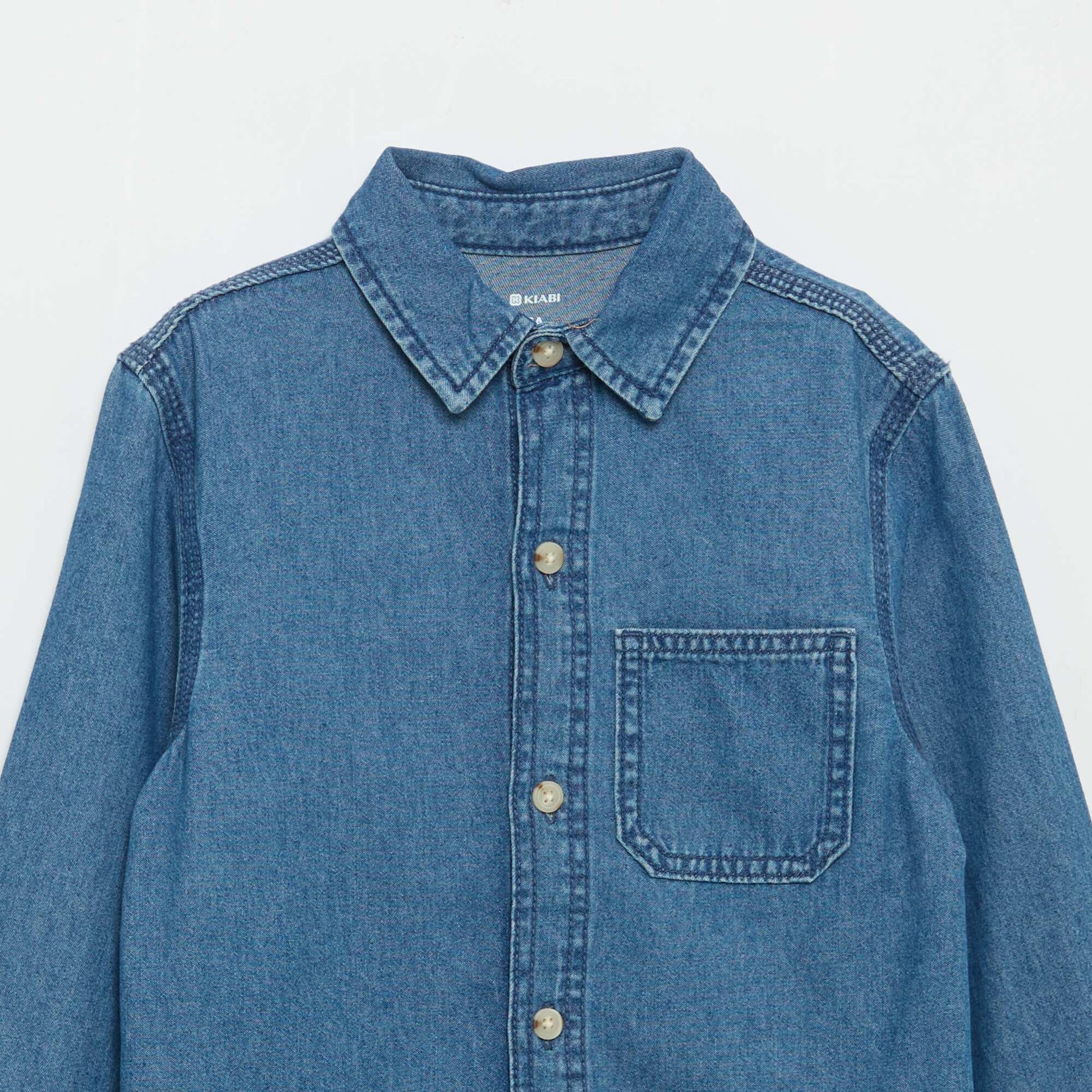 Chemise en denim BLEU