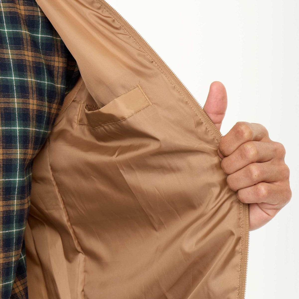 Doudoune déperlante sans manches BEIGE