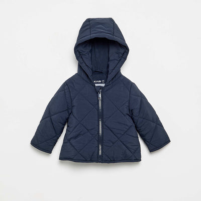 Blouson zippé à capuche BLEU