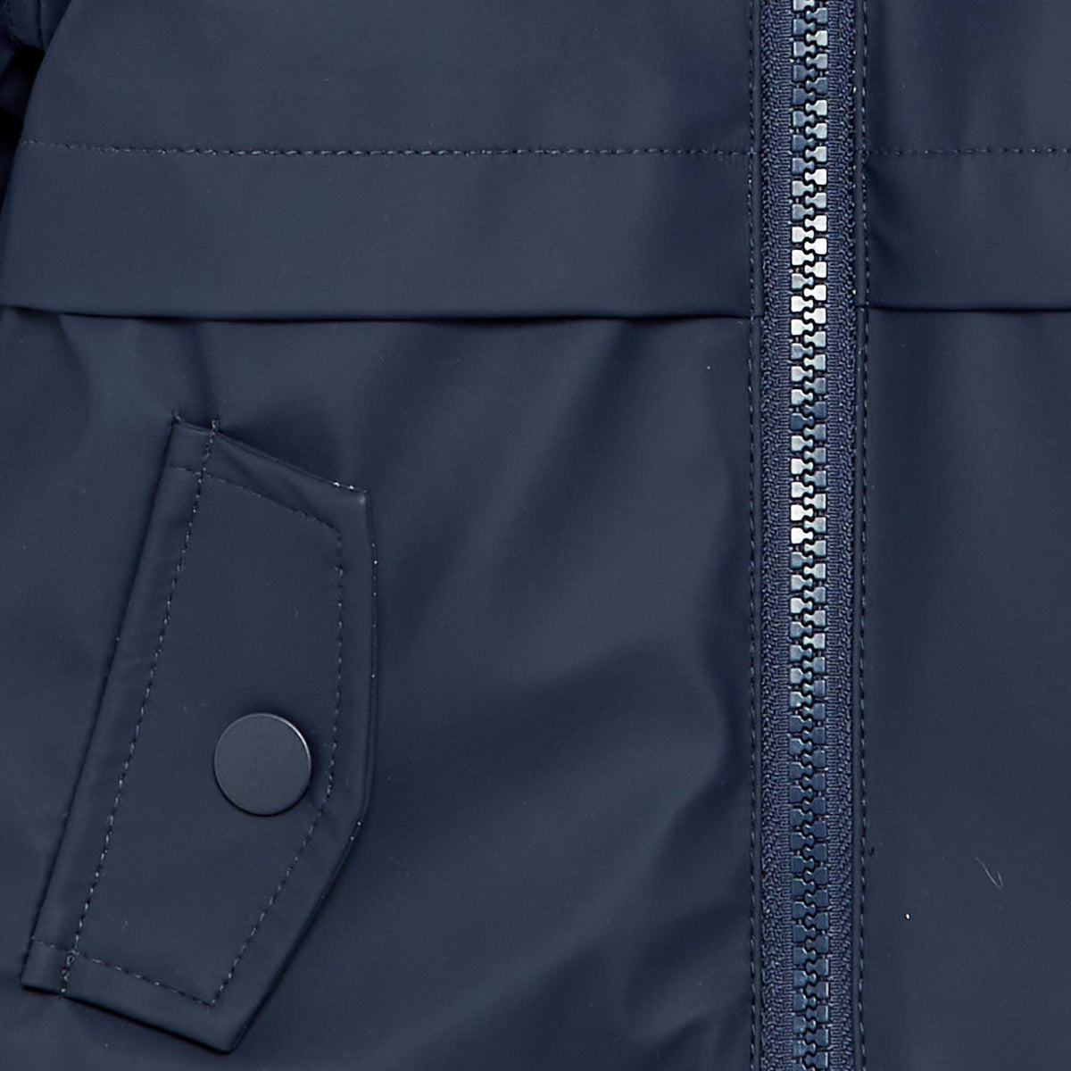 Parka doublée à capuche BLEU