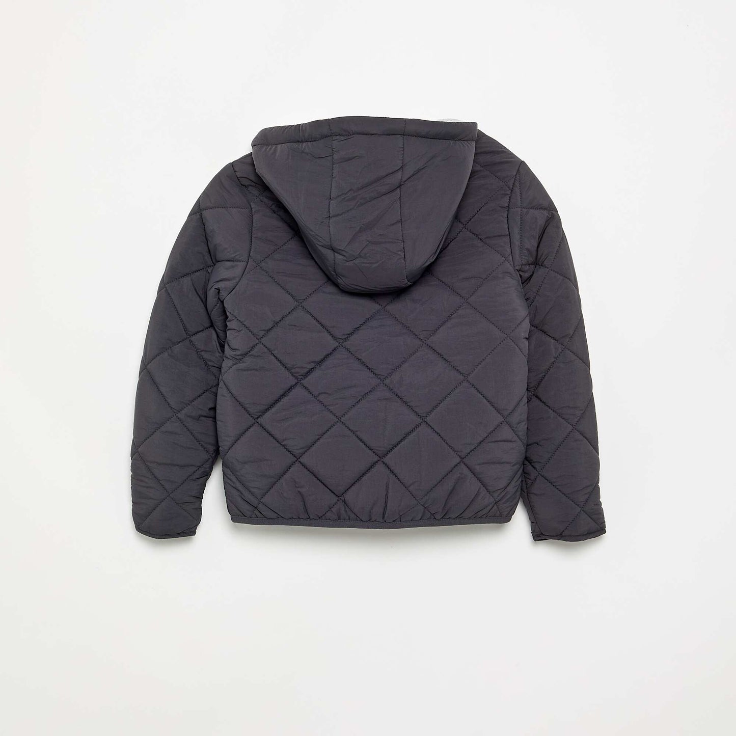 Blouson matelassé à capuche NOIR