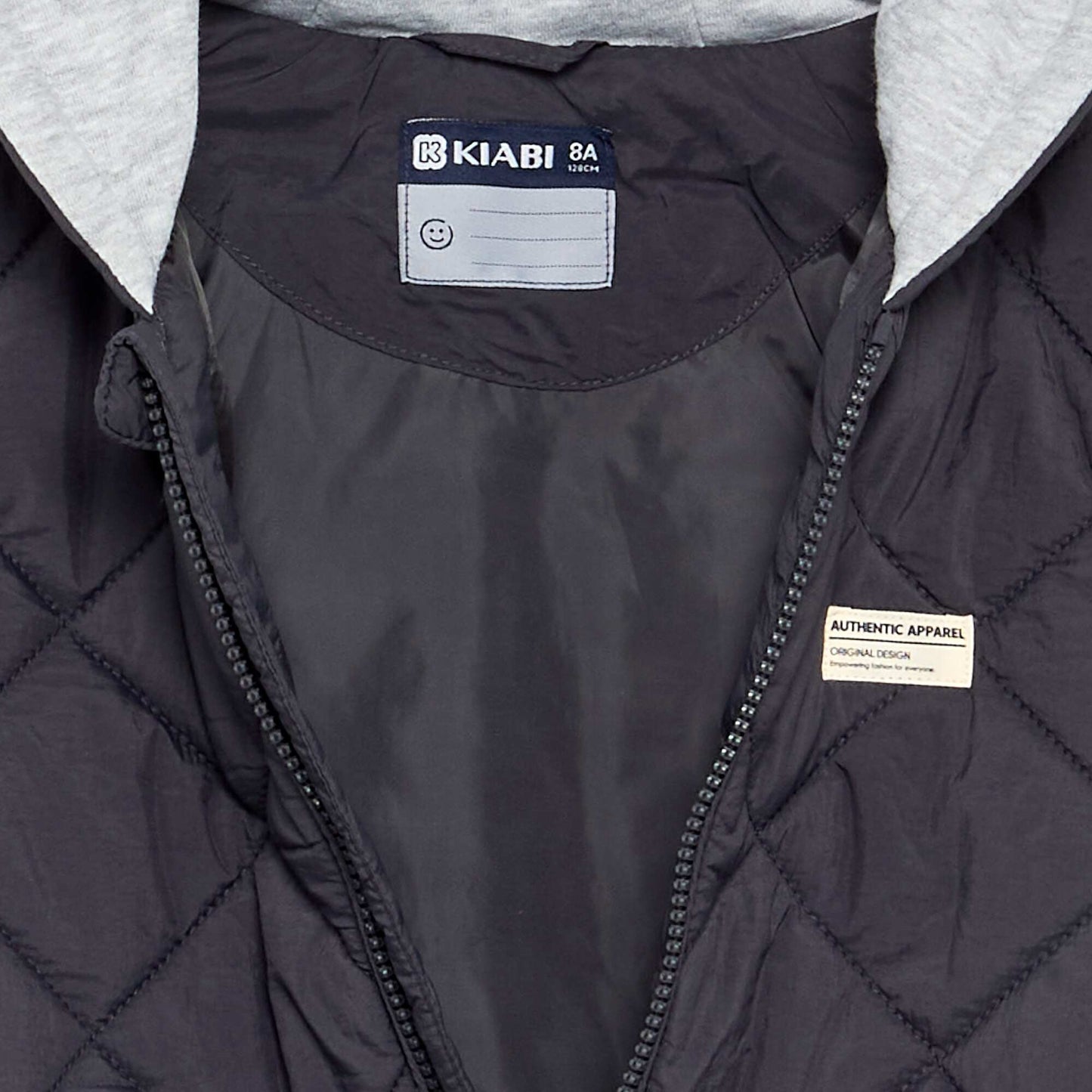 Blouson matelassé à capuche NOIR