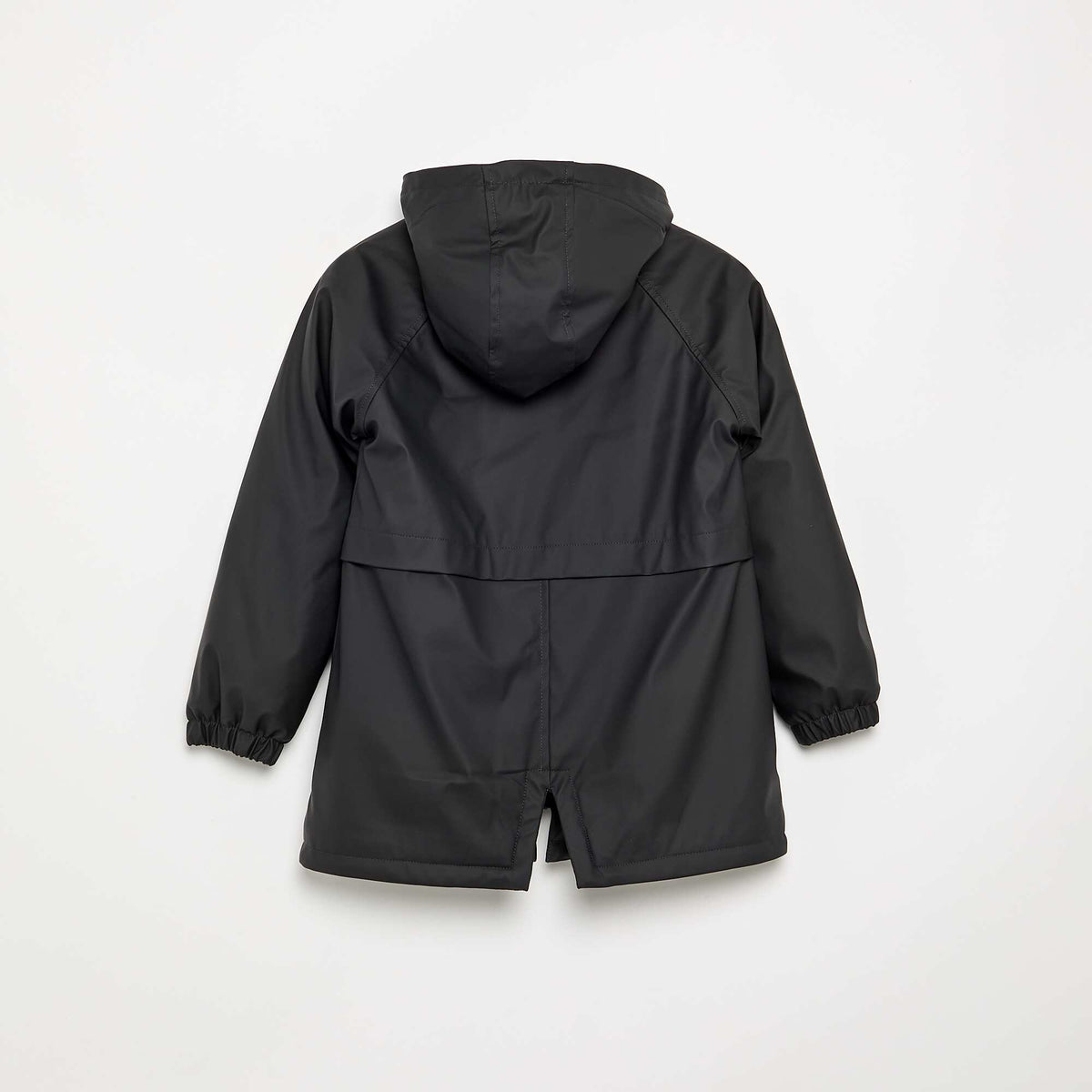 Parka doublée effet moutonné NOIR