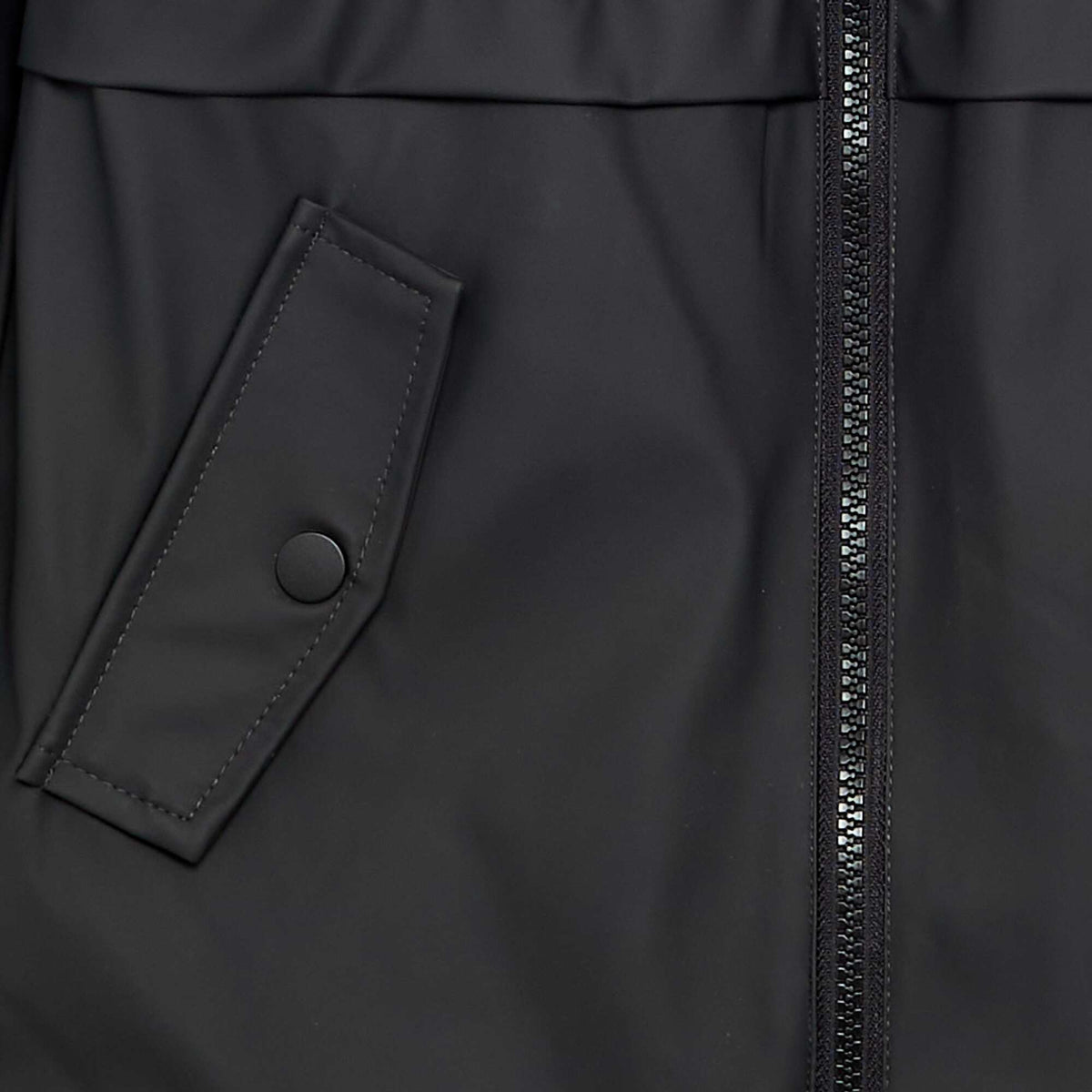 Parka doublée effet moutonné NOIR
