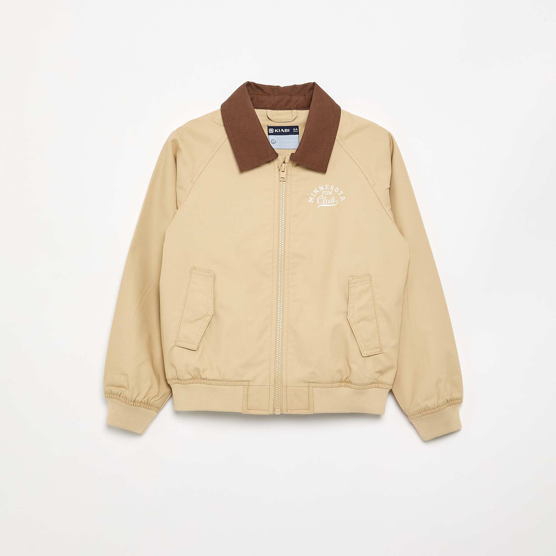 Blouson à ouverture zippée BEIGE