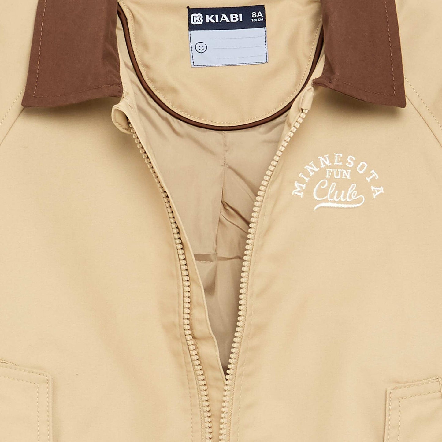 Blouson à ouverture zippée BEIGE