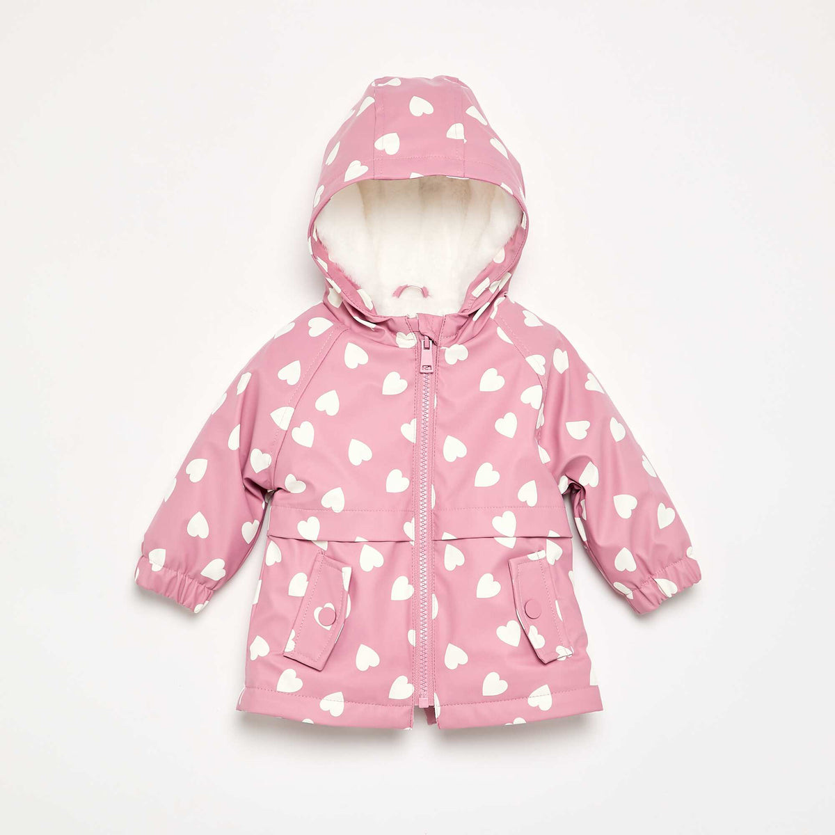 Parka déperlante à capuche ROSE