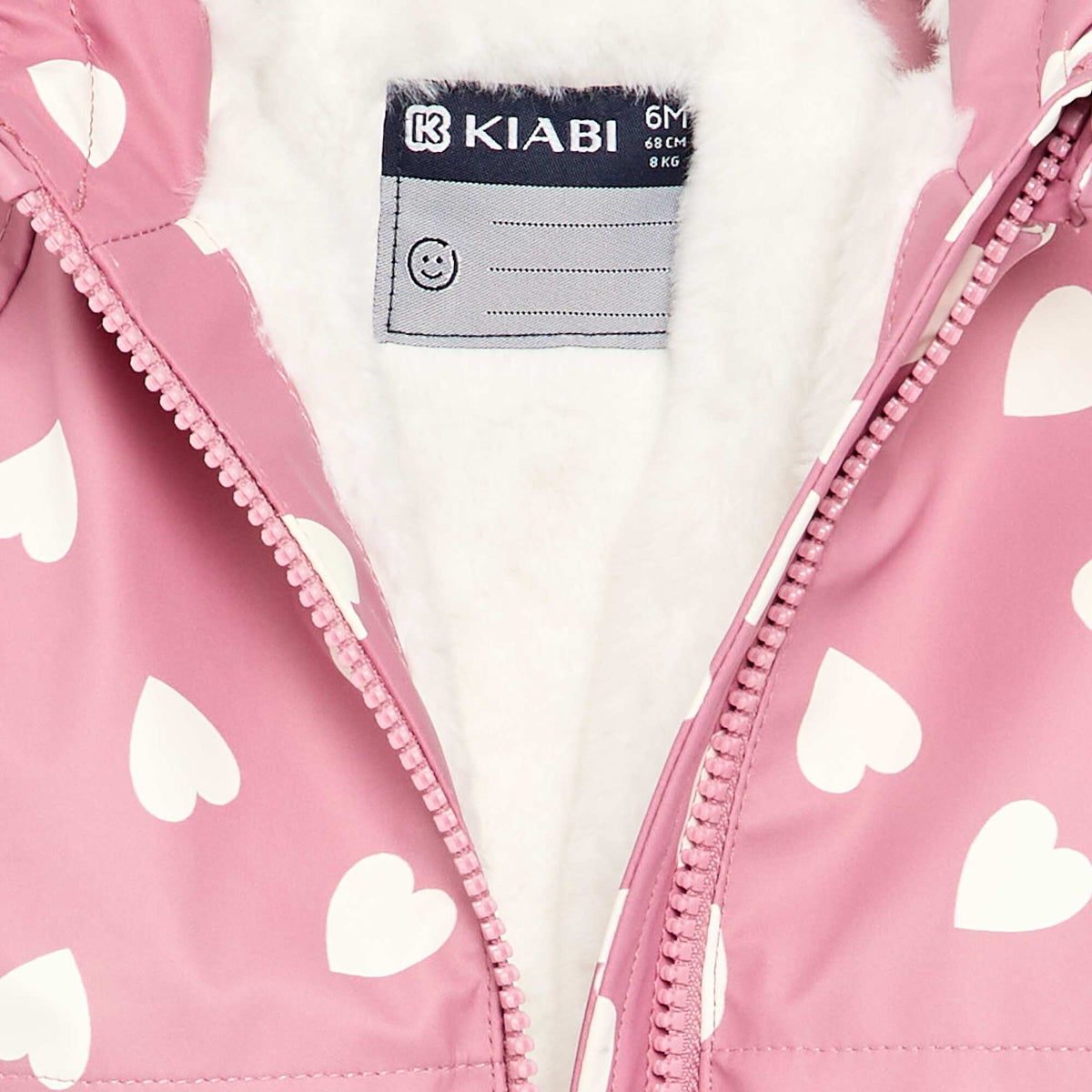 Parka déperlante à capuche ROSE