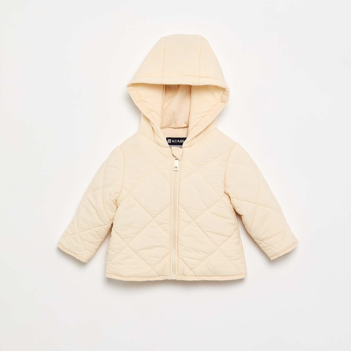 Blouson matelassé à capuche BEIGE