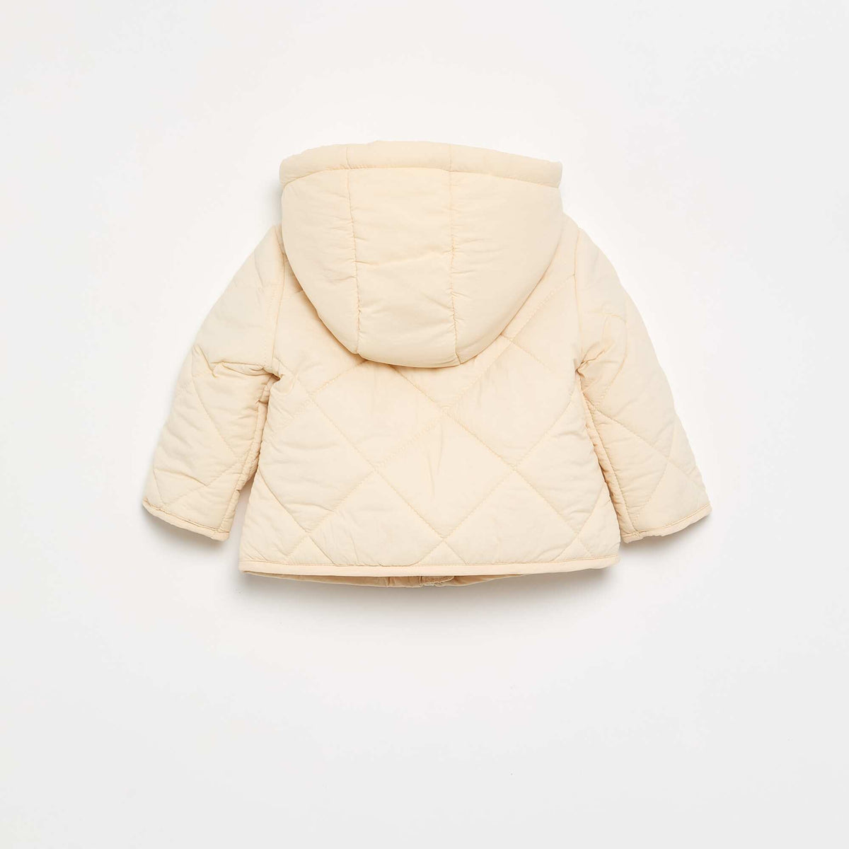 Blouson matelassé à capuche BEIGE